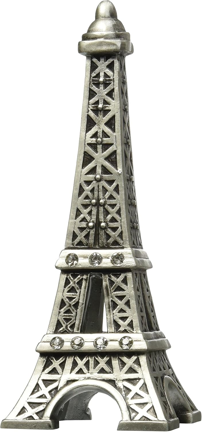 Fashioncraft Paris With Love Collection, Eiffel Tower Centerpiece/Cake Topper, One Size, Gray