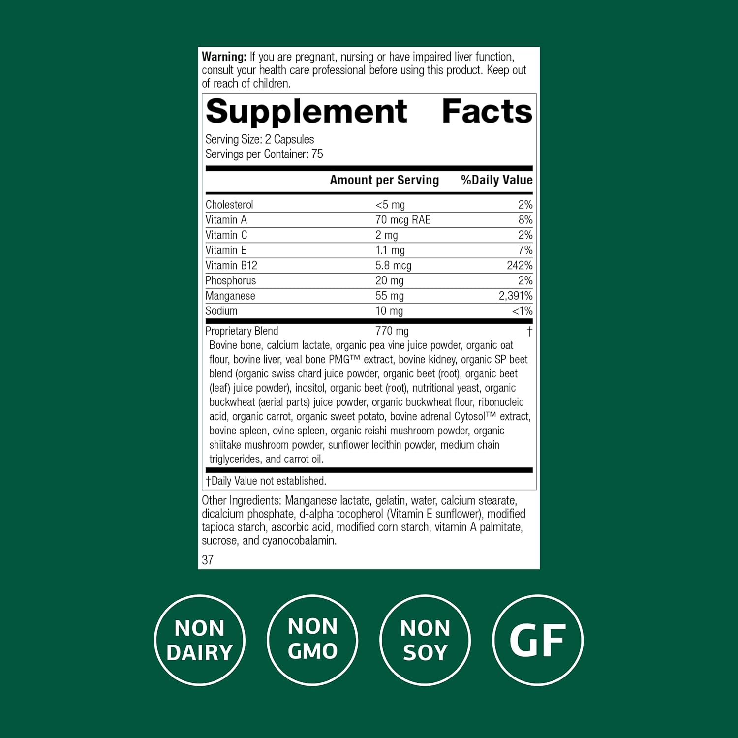 Standard Process Ligaplex I - Joint Support Supplement for Ligament & Cartilage Health - Bone Strength Support - Non-Soy