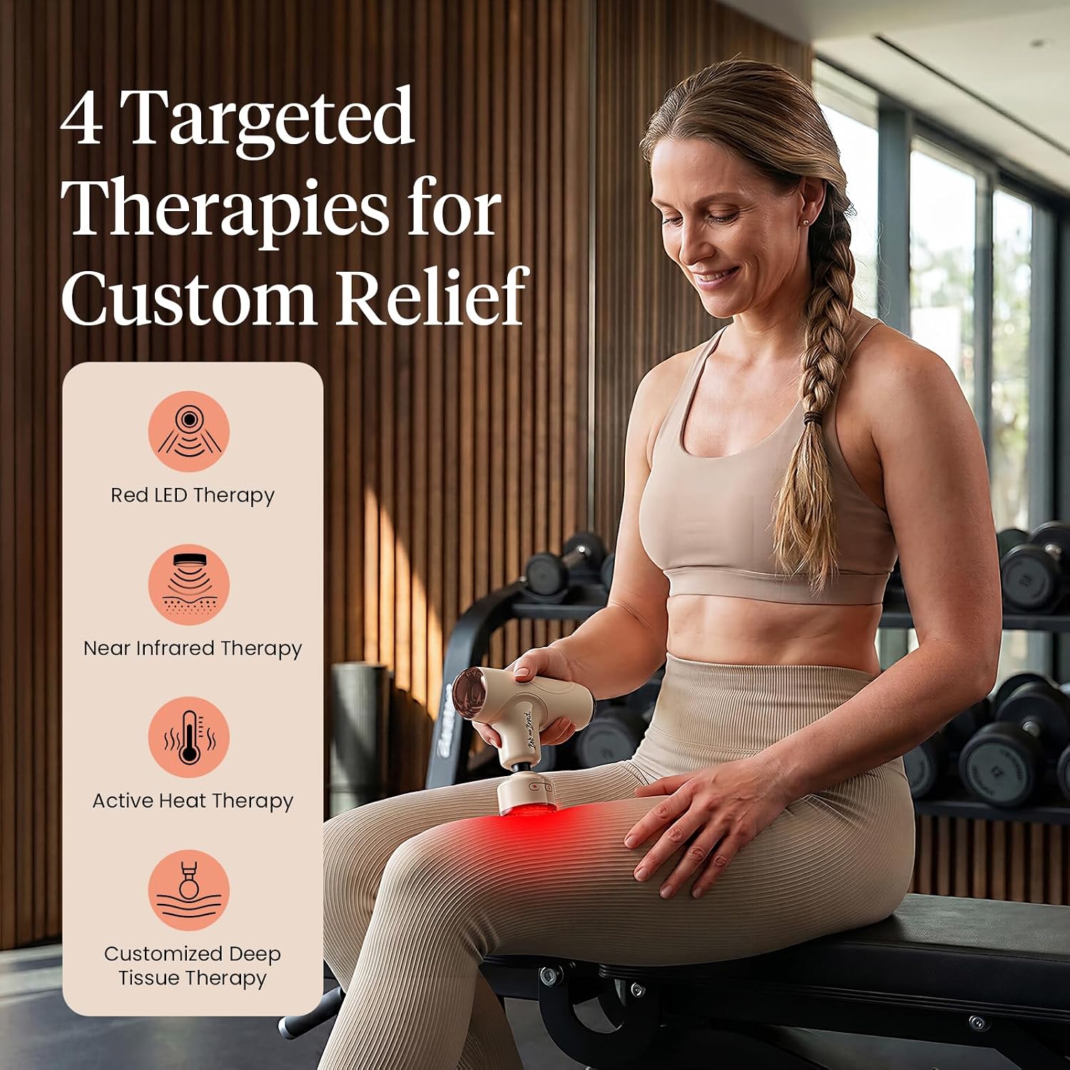 BOB AND BRAD Q2 Mini Massage Gun, Pocket-Sized Deep Tissue Massager Gun, Portable Percussion Muscle Massager Gun