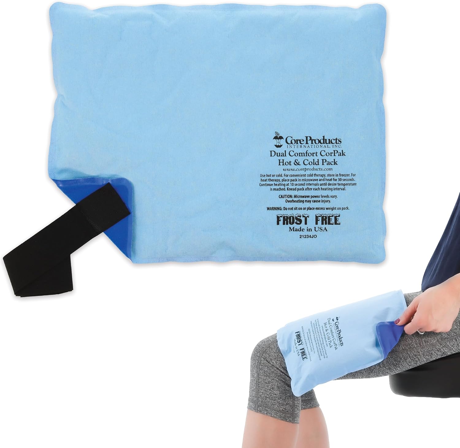 Reusable Hot & Cold Therapy Pack for Pain Relief and Injuries, Large | Provides versatile hot or cold therapy to help relieve muscle aches, joint pain, swelling, and stiffness.