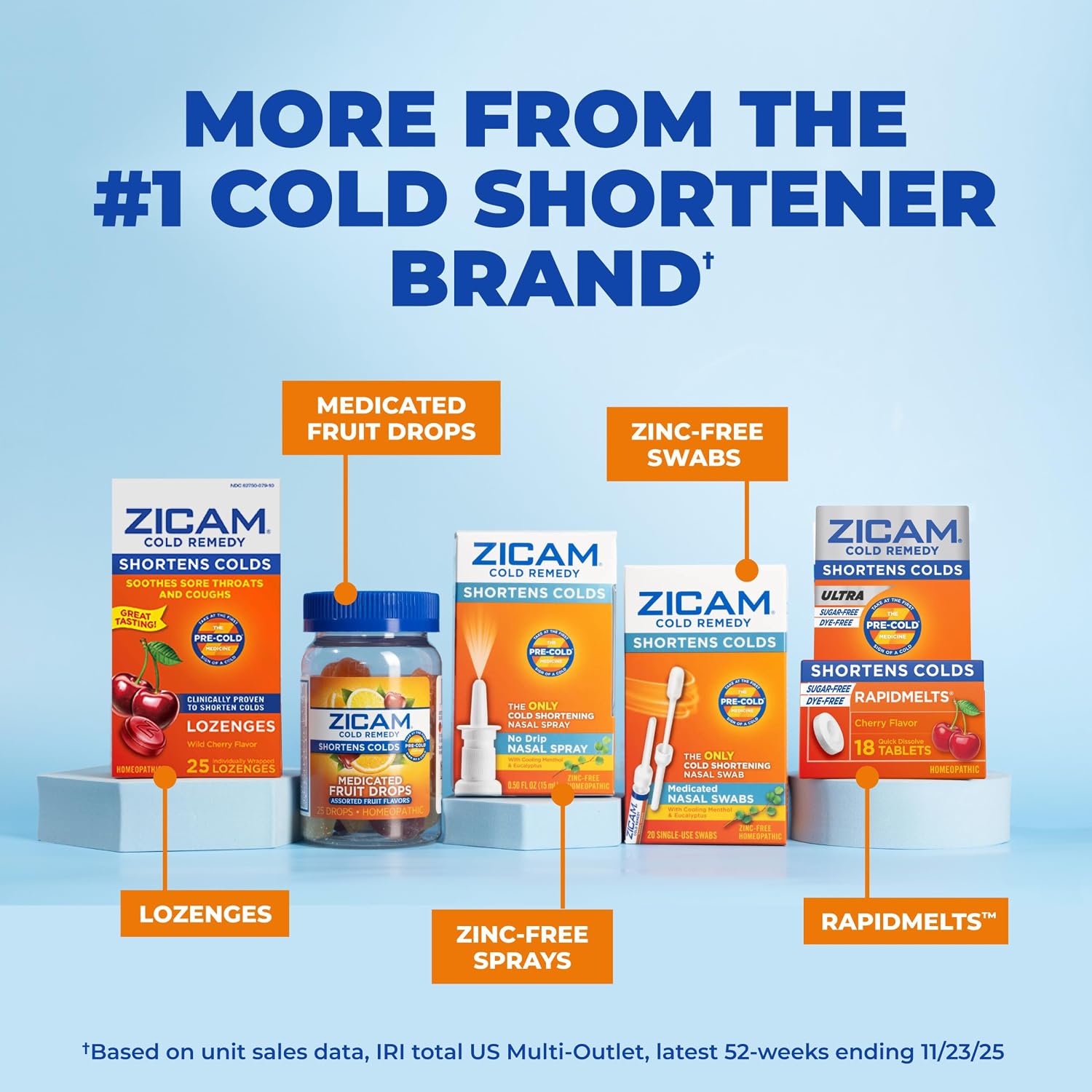 Zicam Cold Remedy RapidMelts, Citrus, 25 Count