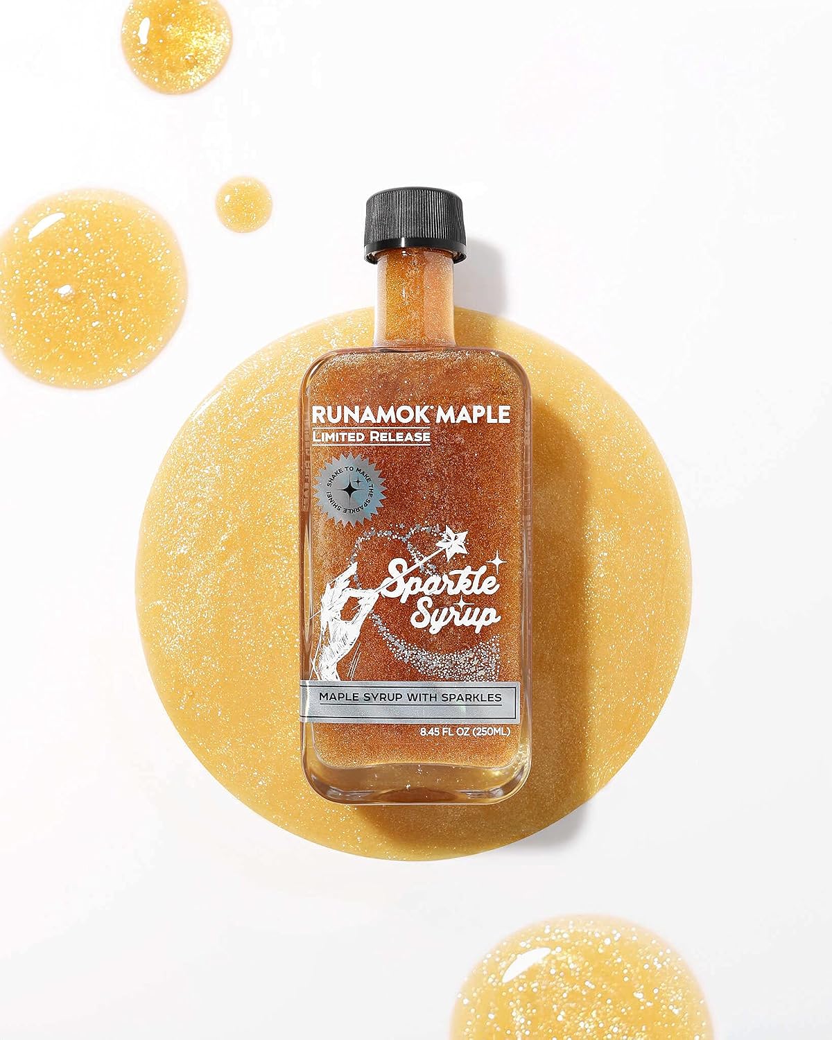Runamok Maple Cinnamon-Vanilla Infused Maple Syrup - Authentic & Real Vermont Maple Syrup | Gluten Free & Natural Sweetener | Breakfast, Coffee, Pancakes Maple Syrup | 8.45 Fl Oz (250mL)