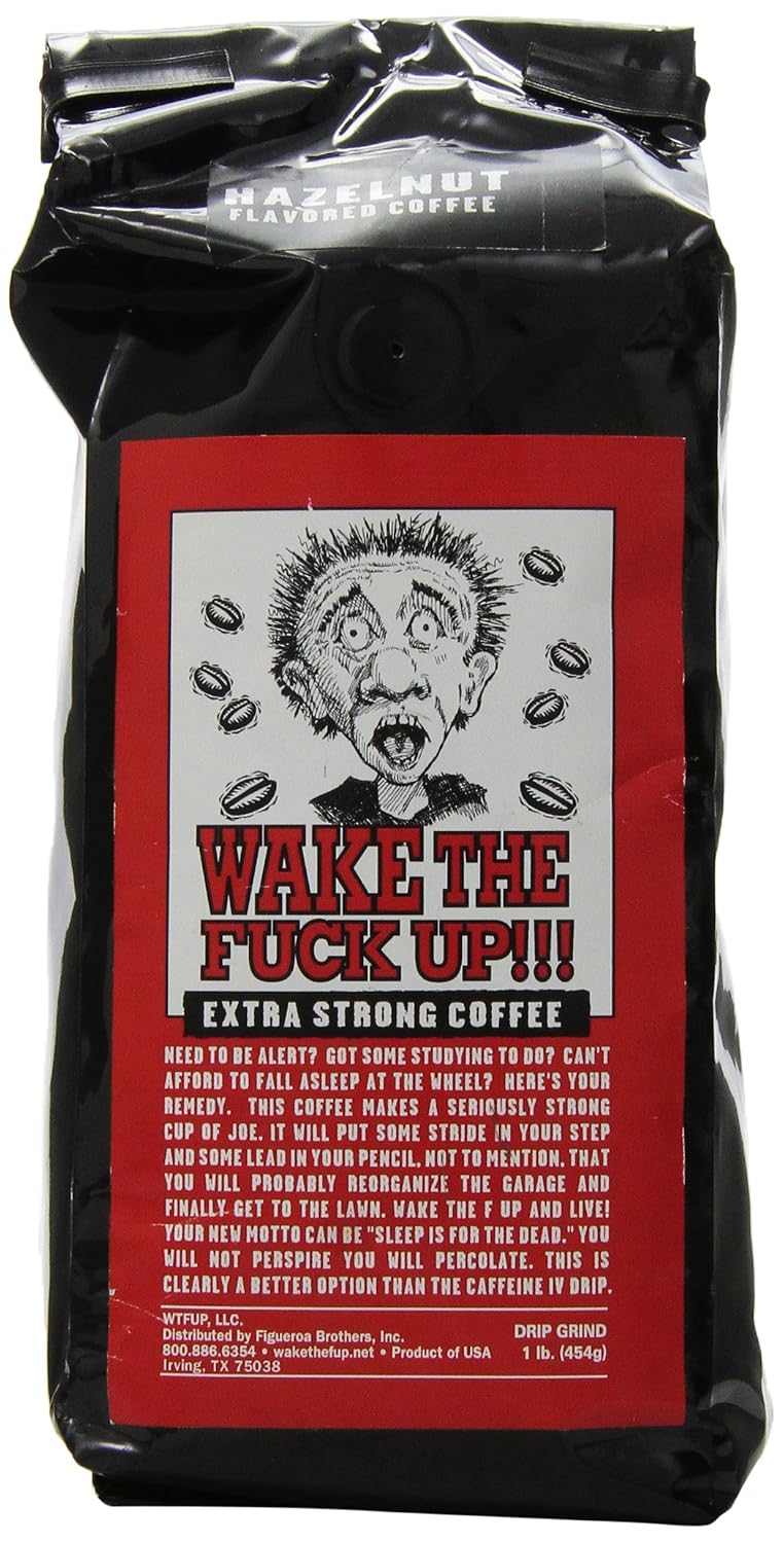 Wake the F'Up Uncensored Coffee, Original Extra Strong, 1 Pound
