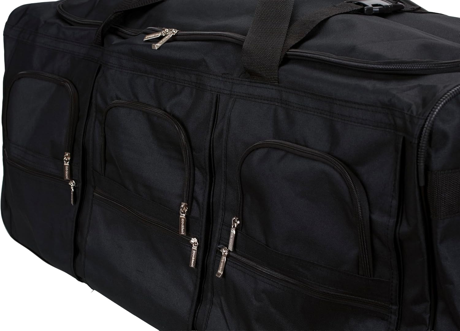 Rockland Rolling Duffel Bag, Black, 22"