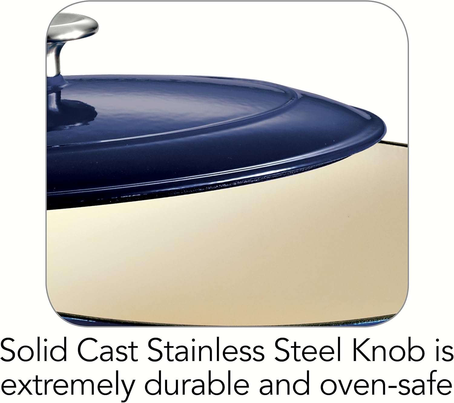 Tramontina Bestow Enameled Cast Iron 4-Qt Braiser Pan with Lid, Blue | Oven-to-Table Casserole Dish, Great for Shallow Braises & Simmers