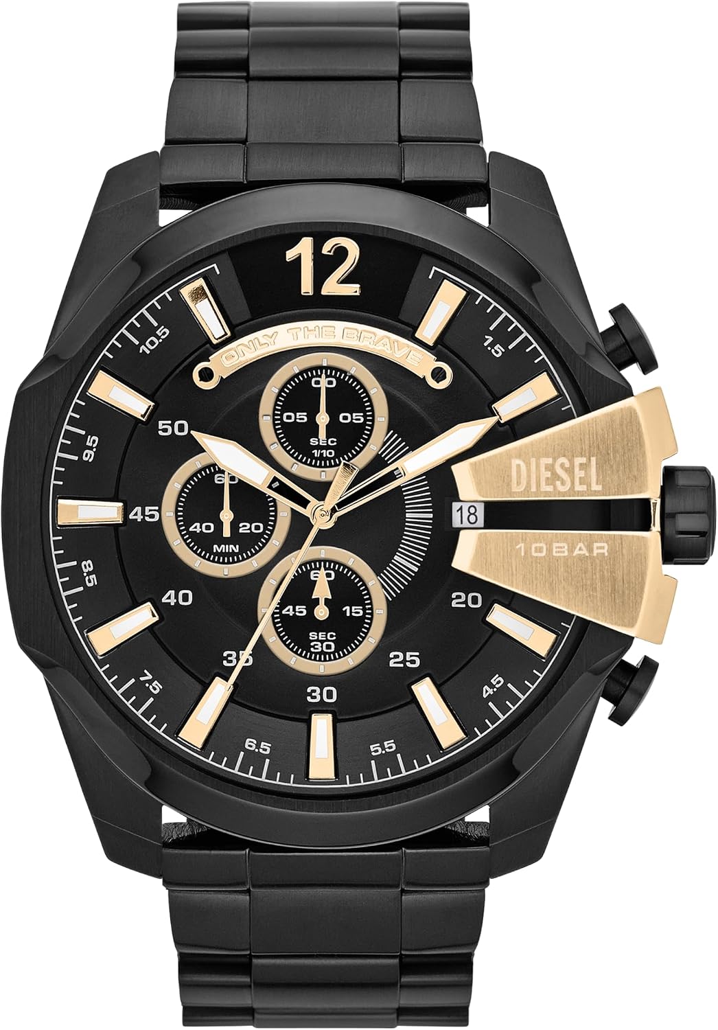 Diesel Mega Chief Watch for Men, Chronograph Men's Watch