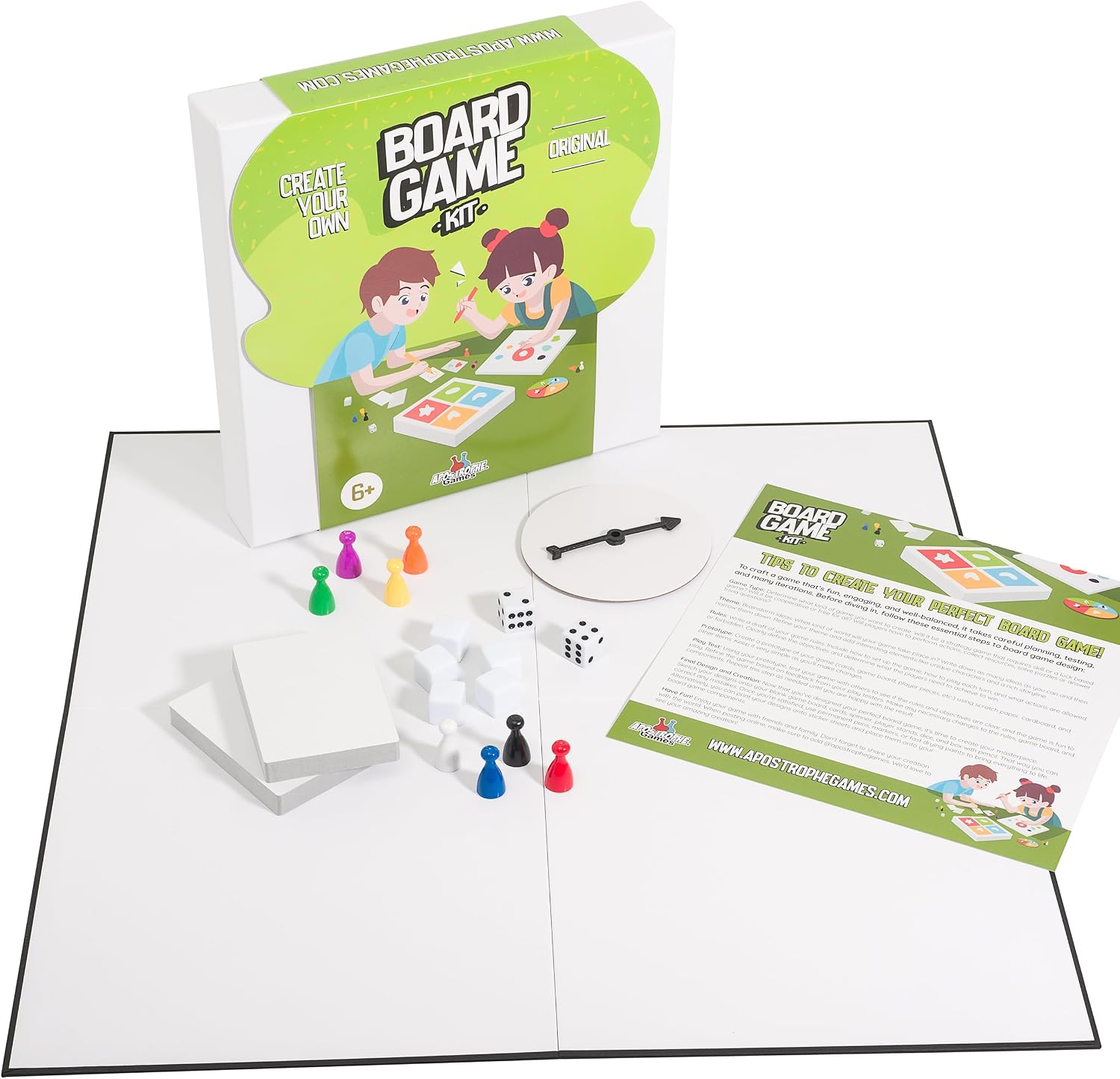 Create Your Own Opoly Board Game Kit with Blank Board & Game Pieces