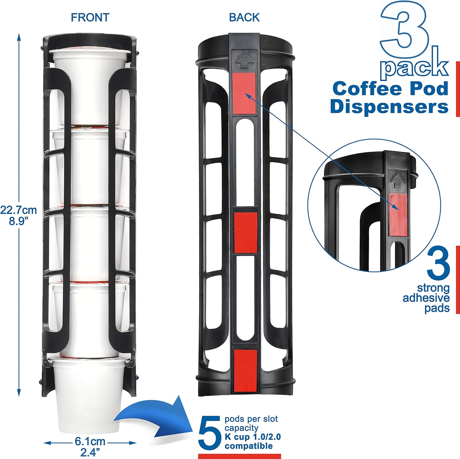 STORAGENIE Coffee Pod Holder for Keurig, Stores 10 Pods