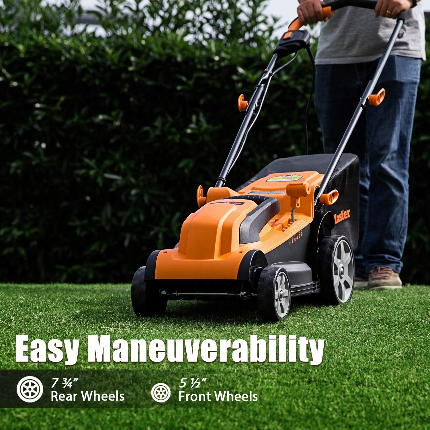 LawnMaster MEB1216K Electric Lawn Mower 16-Inch 12AMP