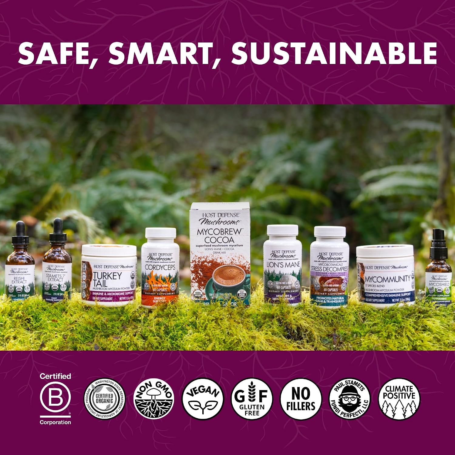 Host Defense Turkey Tail Capsules - Digestive Health & Immune Response Support Supplement - Mushroom Supplement for Gastrointestinal & Gut Microbiome Support - 120 Capsules