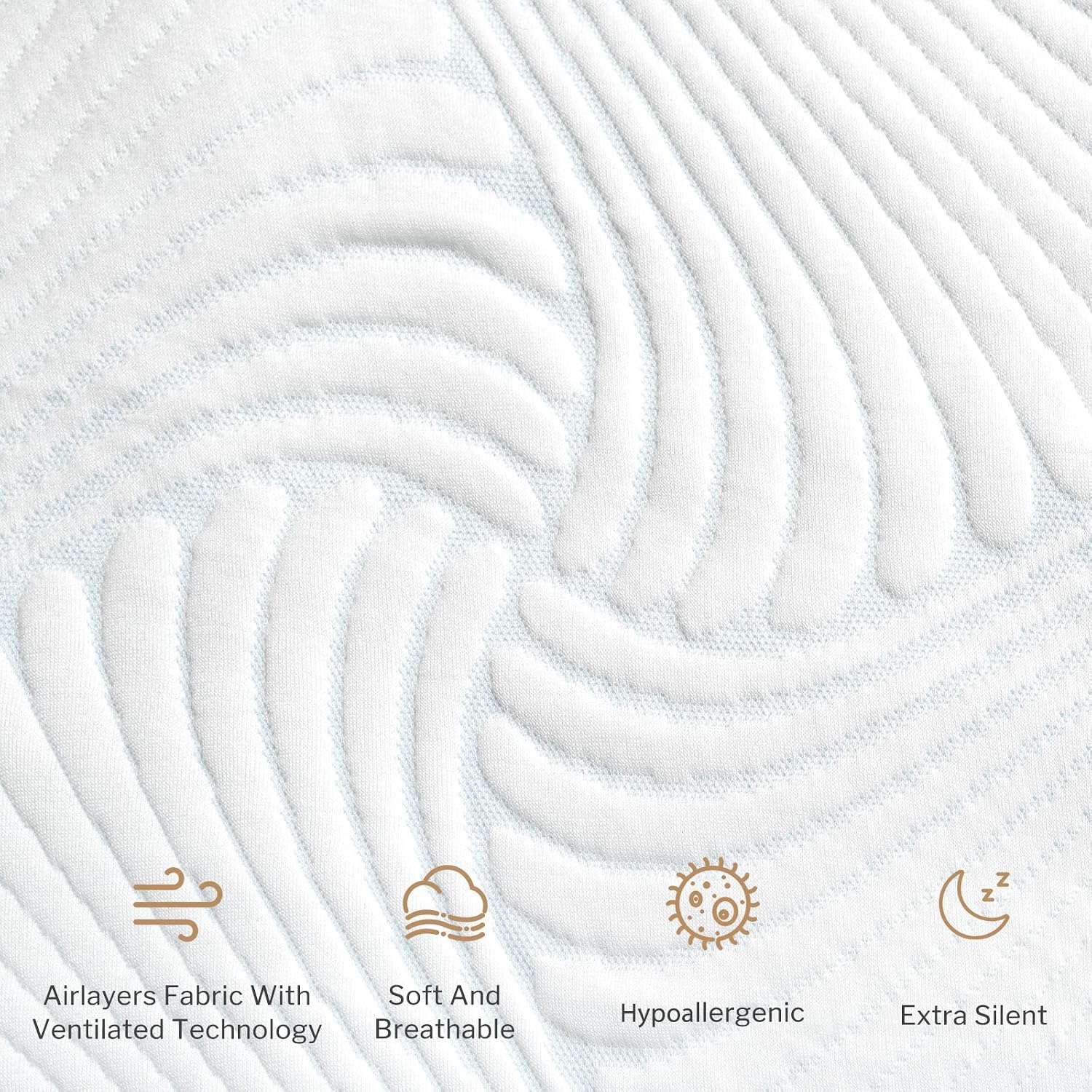 Heated Mattress Pad King, 3D Air Fabric, Preheat & Memory for Cold Winter