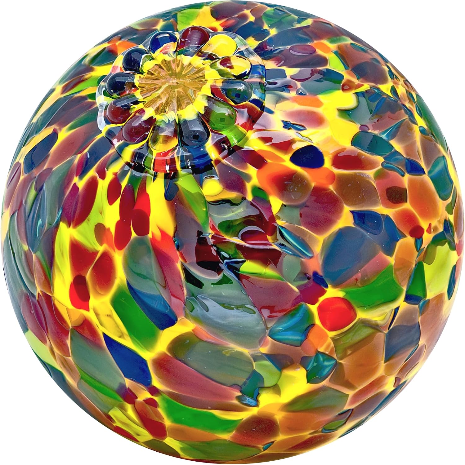 Totally Blown Glassworks Pond Float. Handmade Blown Glass, Garden Gazing Ball, Table Centerpiece