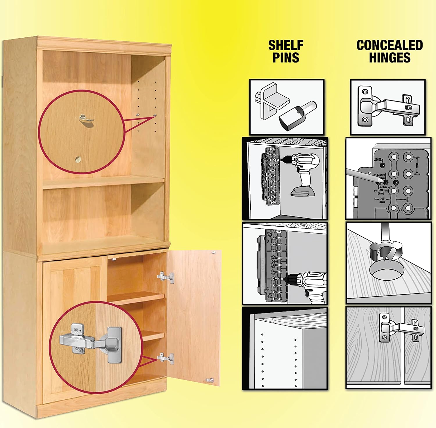 Milescraft 1316 CabinetMate - Shelf Pin Drilling Jig