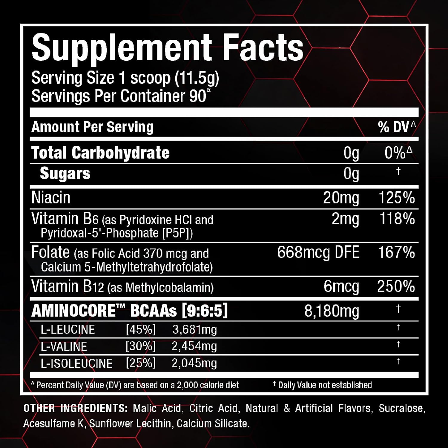 ALLMAX AMINOCORE BCAA Powder, Watermelon, 90 Servings, 1035 g
