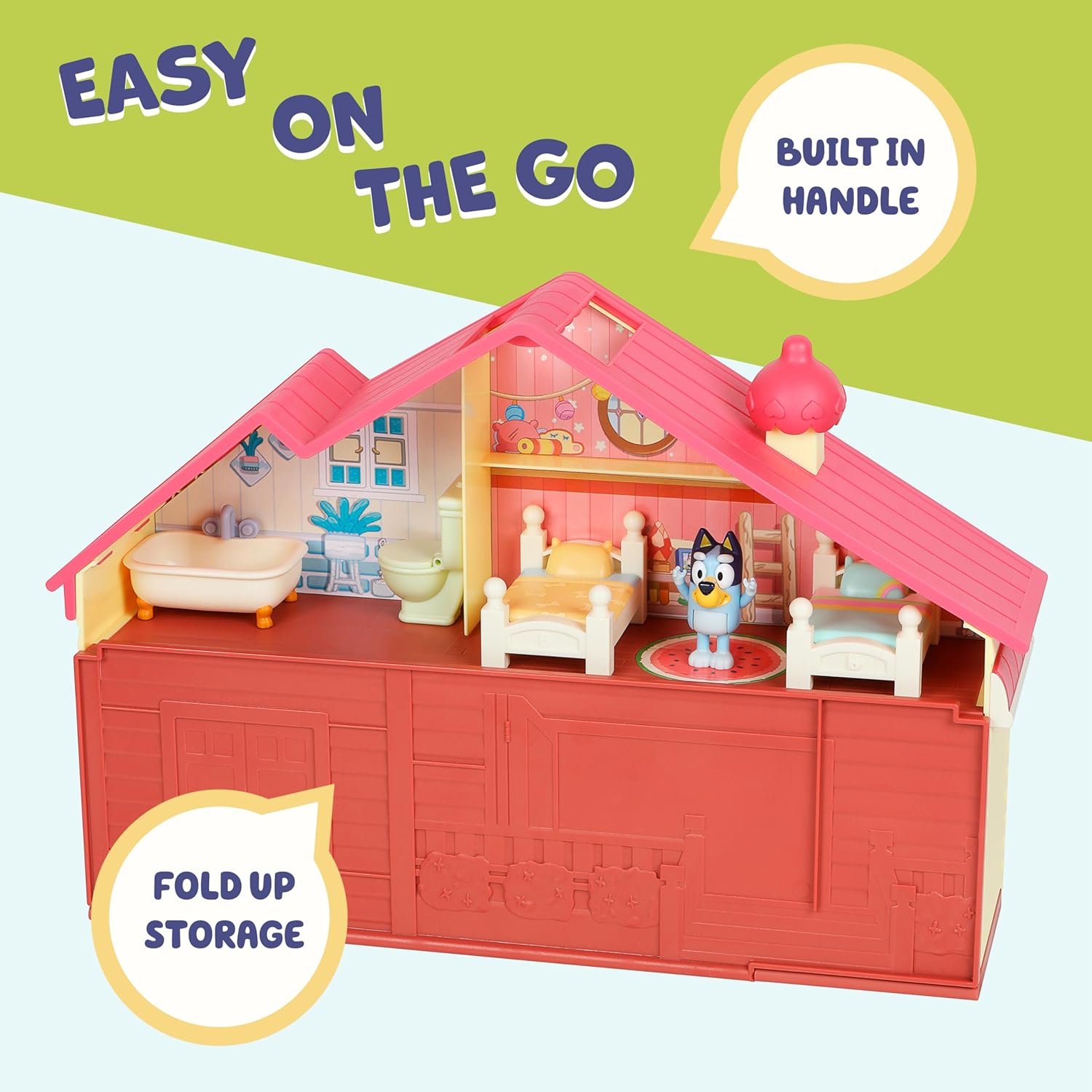 Bluey Toy House Mega Bundle, Family Home & BBQ Playhouse, Ages 3-5
