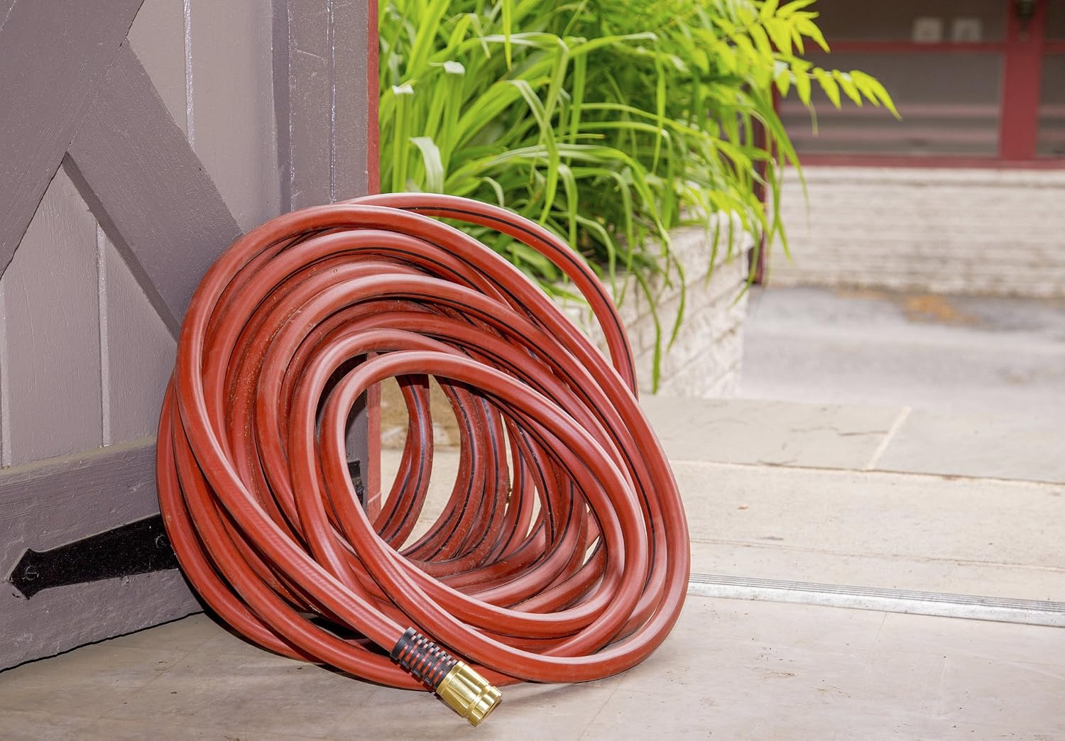 Element ContractorFARM Heavy Duty Watering Hose, 100' Length, 3/4" Diameter, 400+ PSI, Red