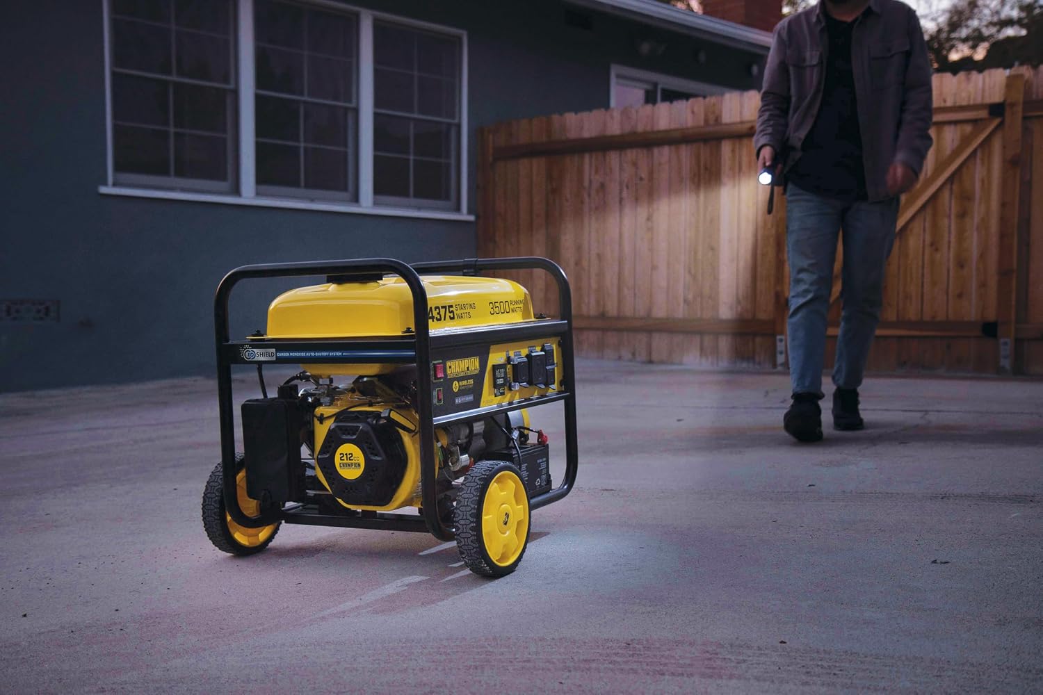 Champion Power Equipment 4375-Watt Wireless Remote Start RV Ready Portable Generator with Free 3-Year Warranty