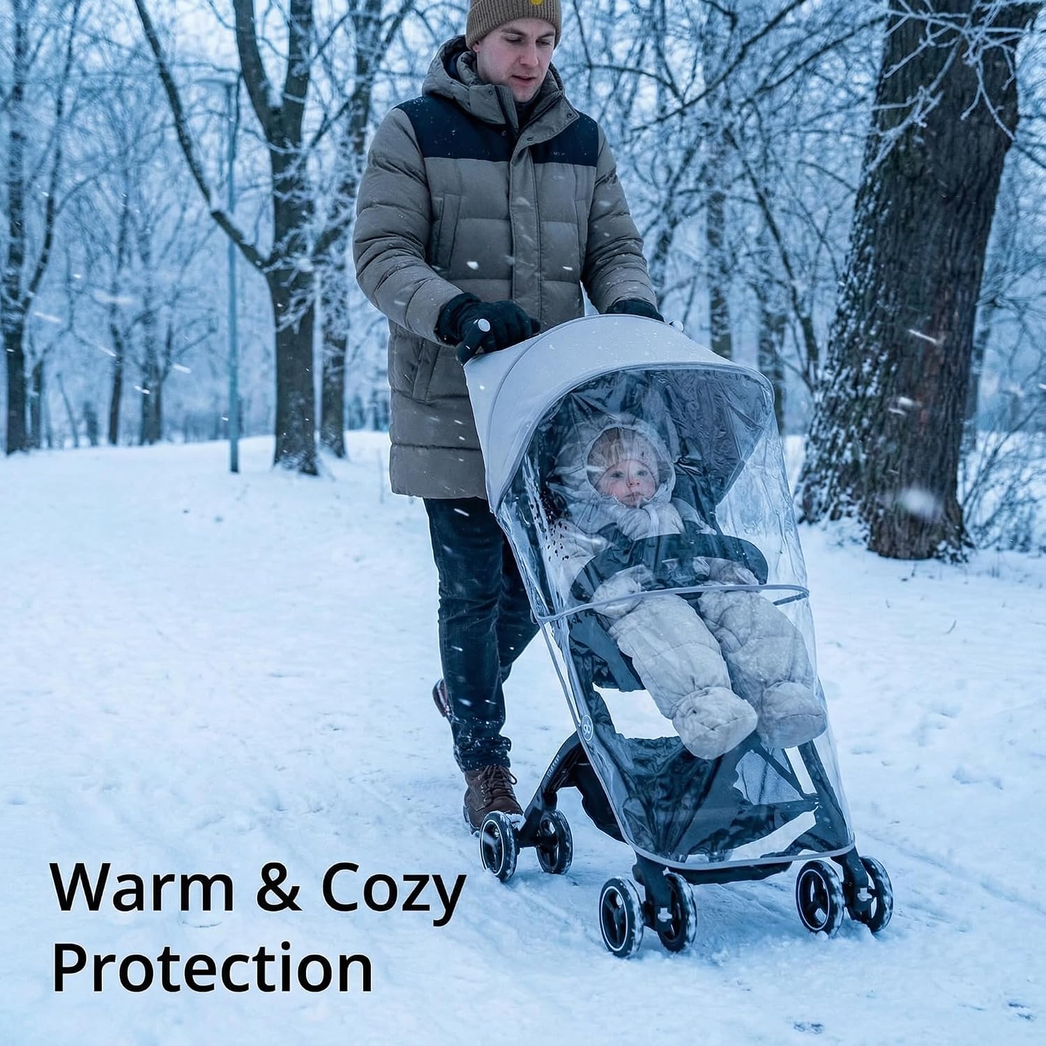 gb Rain Cover for Pockit Stroller, Clear | Waterproof & Windproof, Baby Stroller Protector, With Zipper, Rain Shield for Infant Toddler Travel