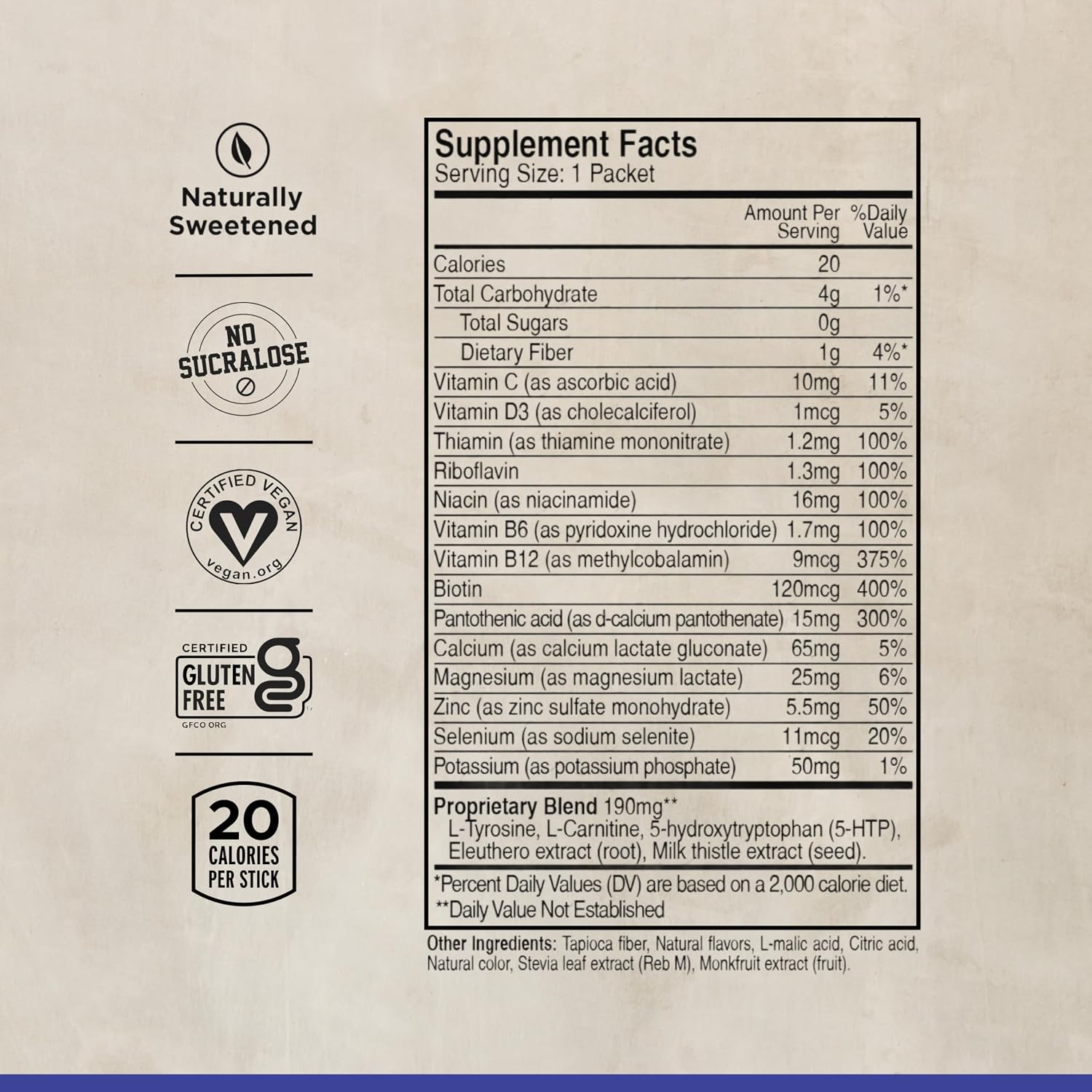 LIFEAID IMMUNITYAID GO Zero Sugar Hydration Packets (14 Packets)