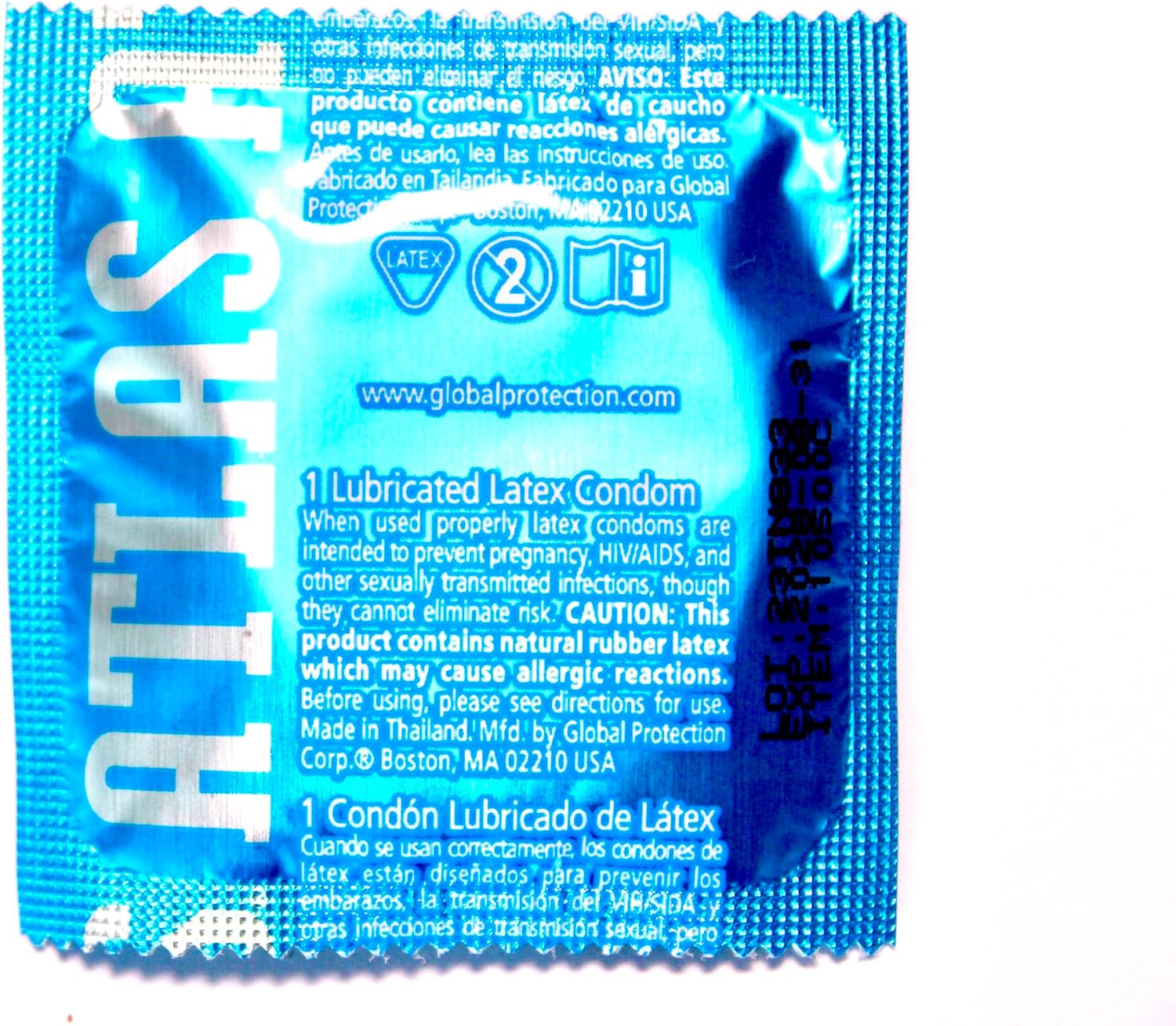 Atlas True Fit Condoms: 100-Pack of Condoms
