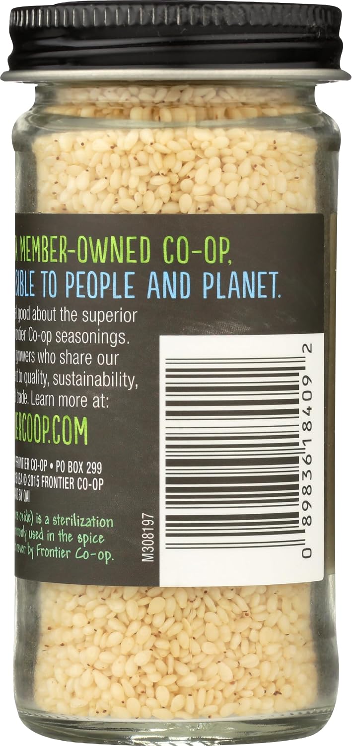 FRONTIER Organic Hulled Sesame Seed, 2.29 OZ