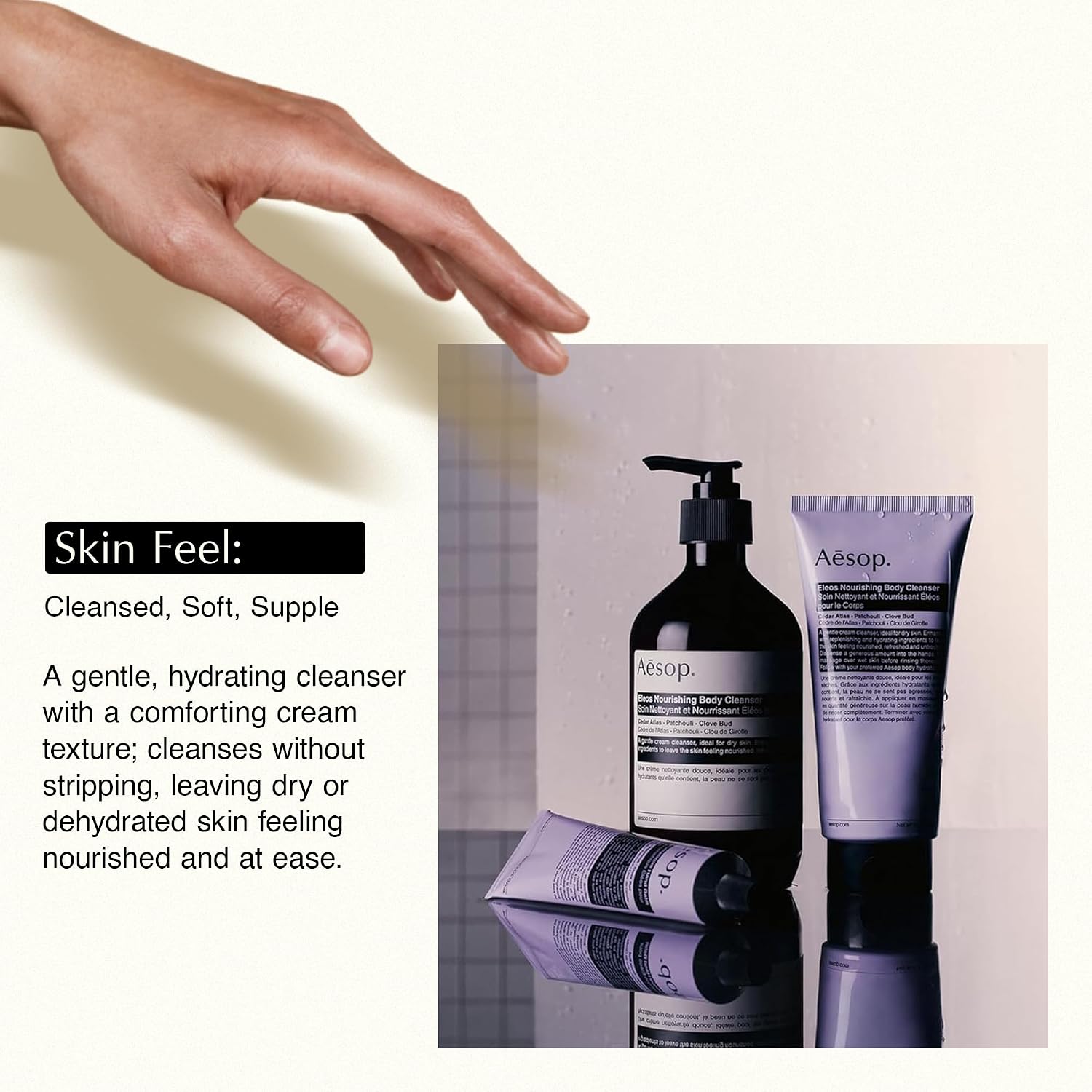 Aesop Geranium Leaf Body Cleanser | Gentle Shower Gel with Geranium, Mandarin and Bergamot Essential Oil Blend to Refresh & Balance Skin | 500 mL / 16.9 oz
