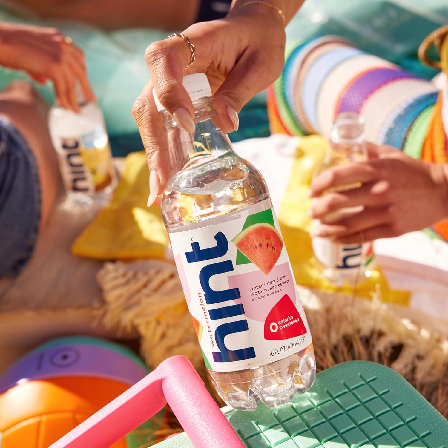 Hint Flavored Water Zero Sugar 0 Calories - Crisp Apple 16 FL oz, 12 pack | Crisp, refreshing water, fruit flavors. 0 calories, 0 sugar, 0 sweeteners. Hydration for wellness. Gluten-free, Kosher, Vegan
