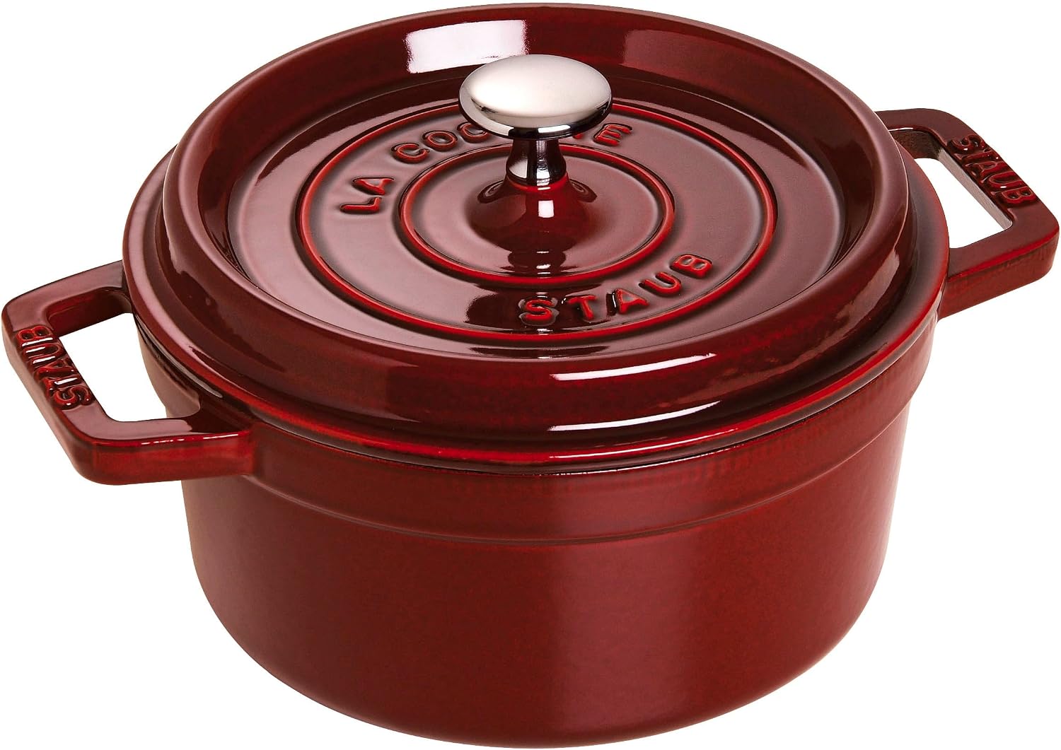 Staub Round Cocotte - 5.5Qt - Grenadine