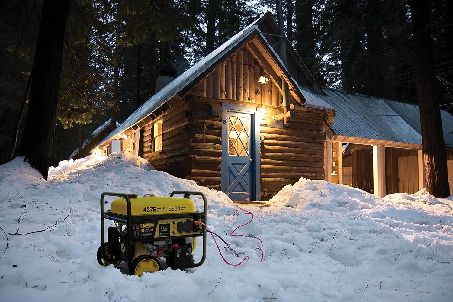 Champion Power Equipment 4375-Watt Wireless Remote Start RV Ready Portable Generator with Free 3-Year Warranty
