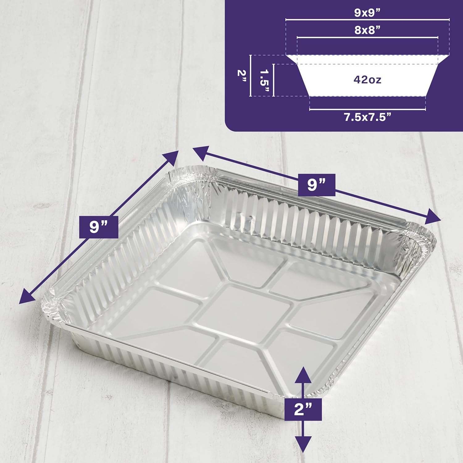 MATANA 40 Pack 9 Inch Round Aluminum Foil Pie Pans with Lids, Pie Tins Disposable for Cinnamon Rolls, Baking Tarts & Cakes, Pie Pan For Cooking
