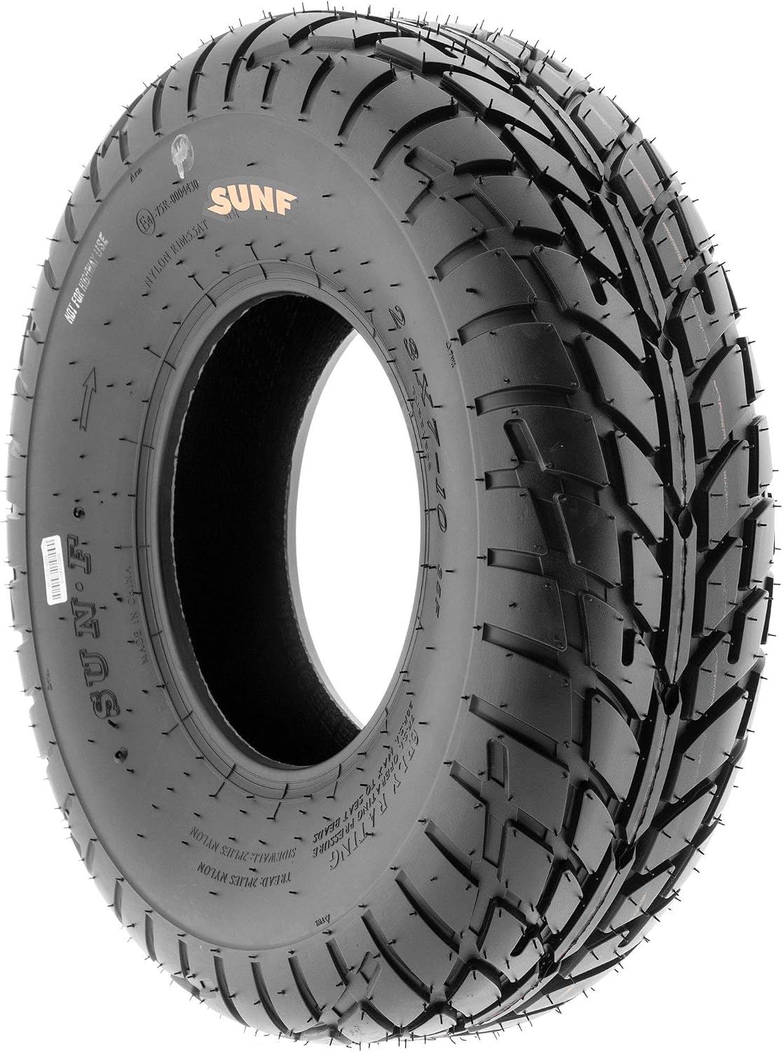 SunF A021 TT Road Go ATV UTV Flat Track & Asphalt Tires 19x6-10 Front & 225/45-10 Rear, 6 PR, Set of 4
