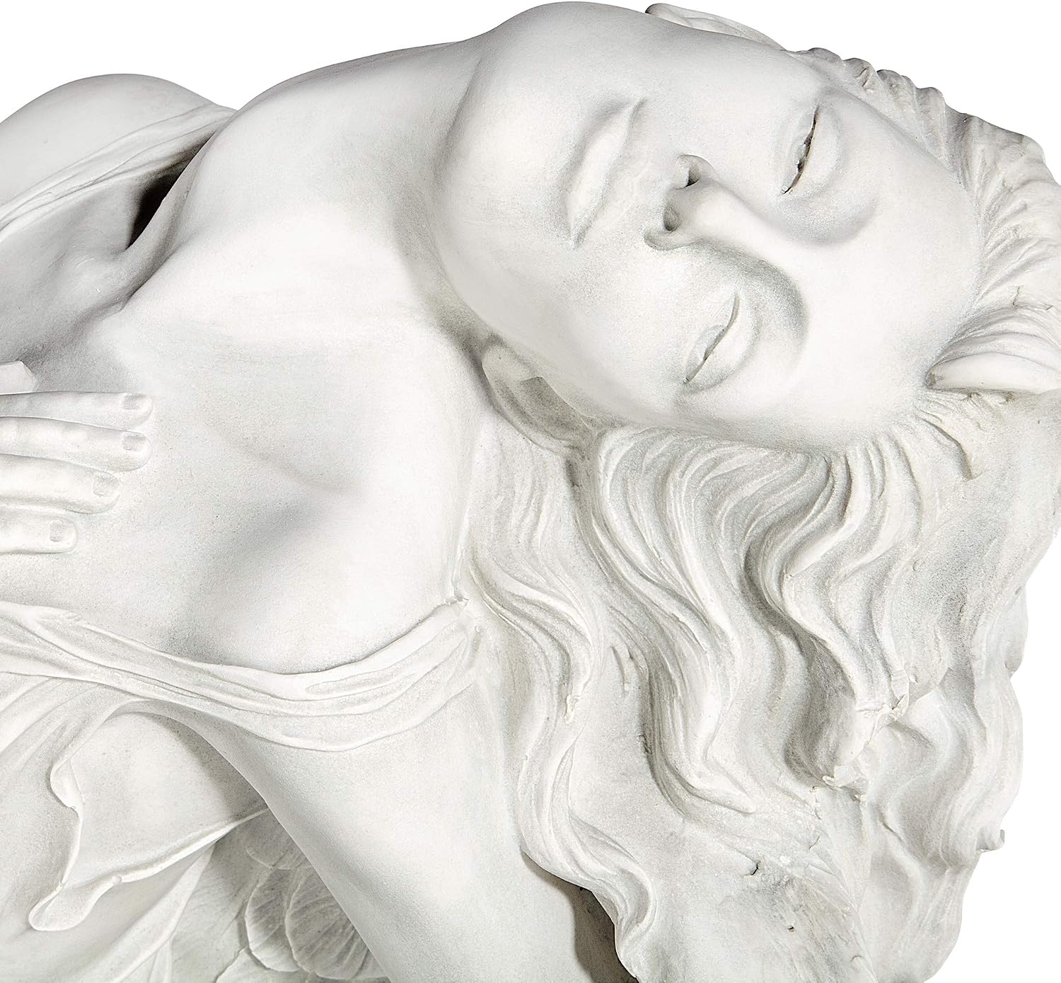 Design Toscano Remembrance and Redemption Angel Religious Indoor/Outdoor Garden Statue, From Base to Top of the Wings Nearly 3 feet tall! Tall, Cast Stone Resin, Antique Stone Finish
