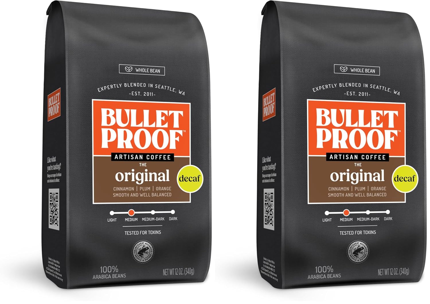 Bulletproof French Kick Dark Roast Whole Bean Coffee, 12 Ounces, 100% Arabica Coffee Sourced from Guatemala, Colombia & El Salvador