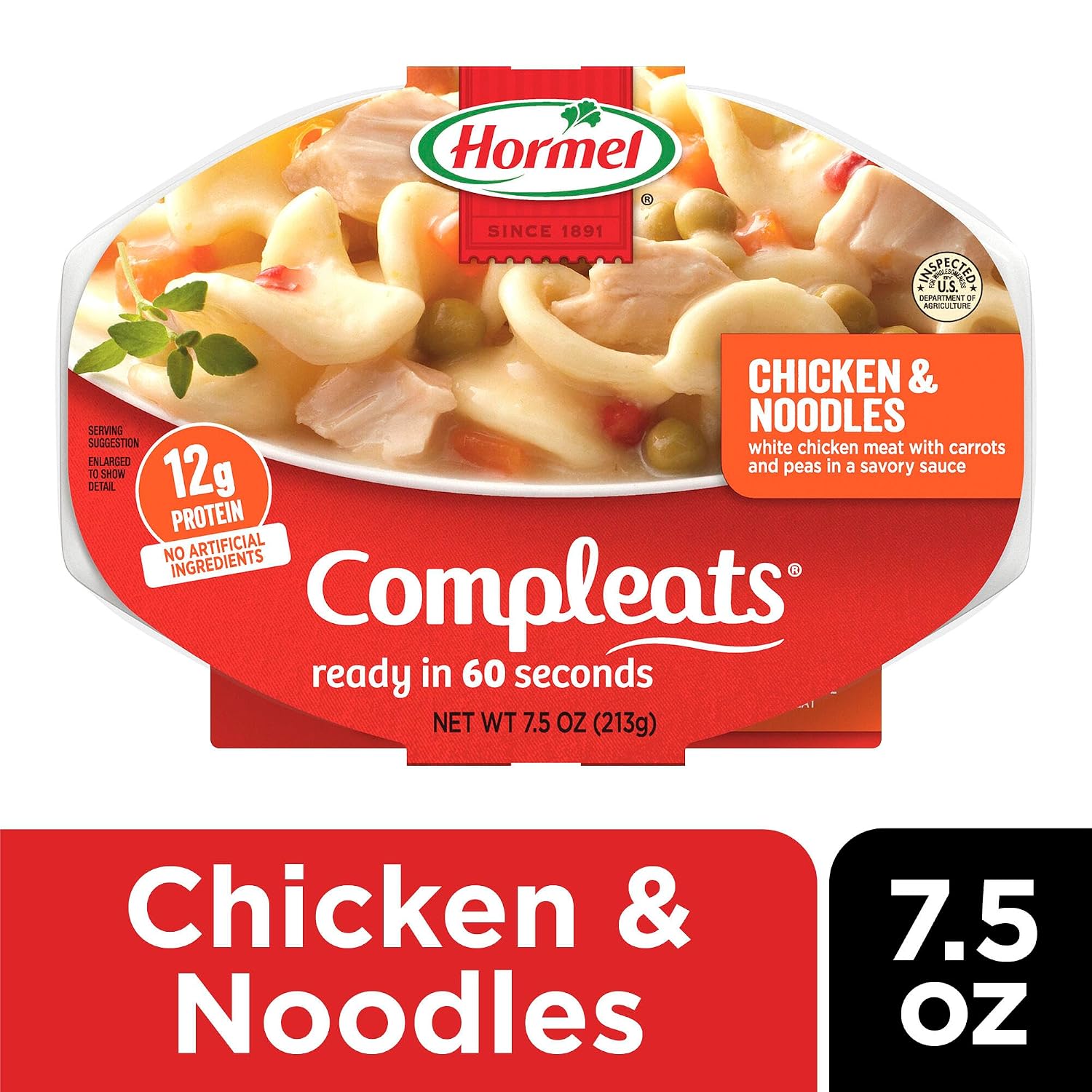 HORMEL COMPLEATS Chicken Alfredo Microwave Tray, 10 oz. (6 Pack)