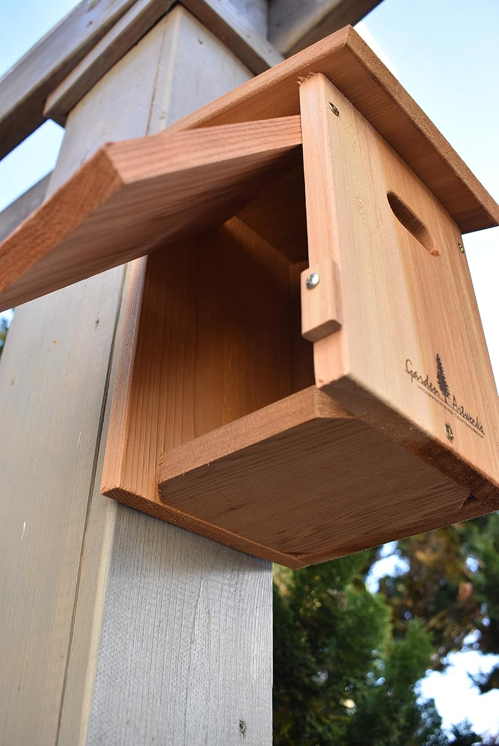 Swallow Birdhouse with Special Entrance Deters House Sparrows. Made in the USA!