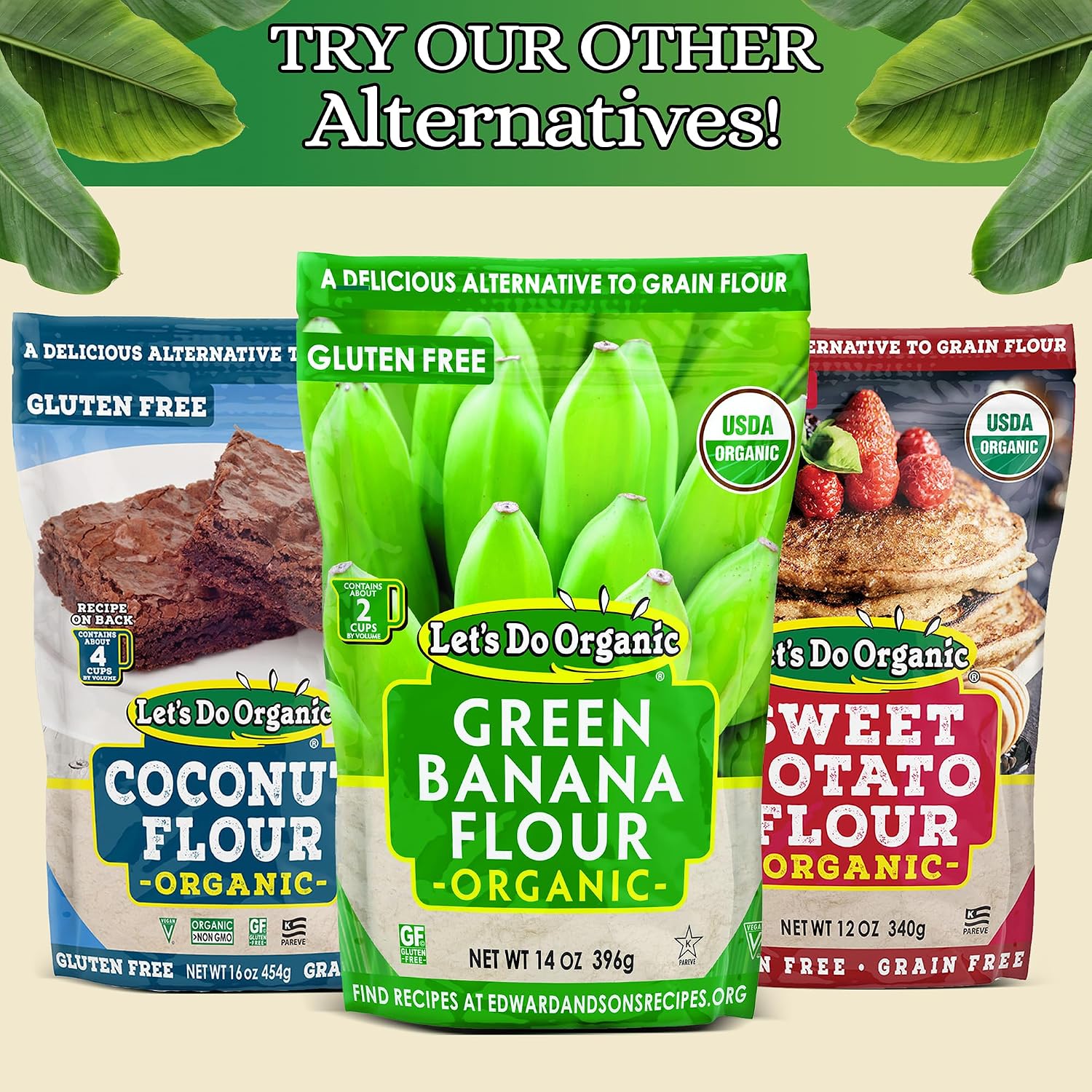 Let's Do Organic Coconut Flour, For Baking, Gluten Free - 16 Oz (Pack of 6) | Wheat Flour Alternative, High in Fiber & Protein, Non-GMO Project Verified, USDA Organic