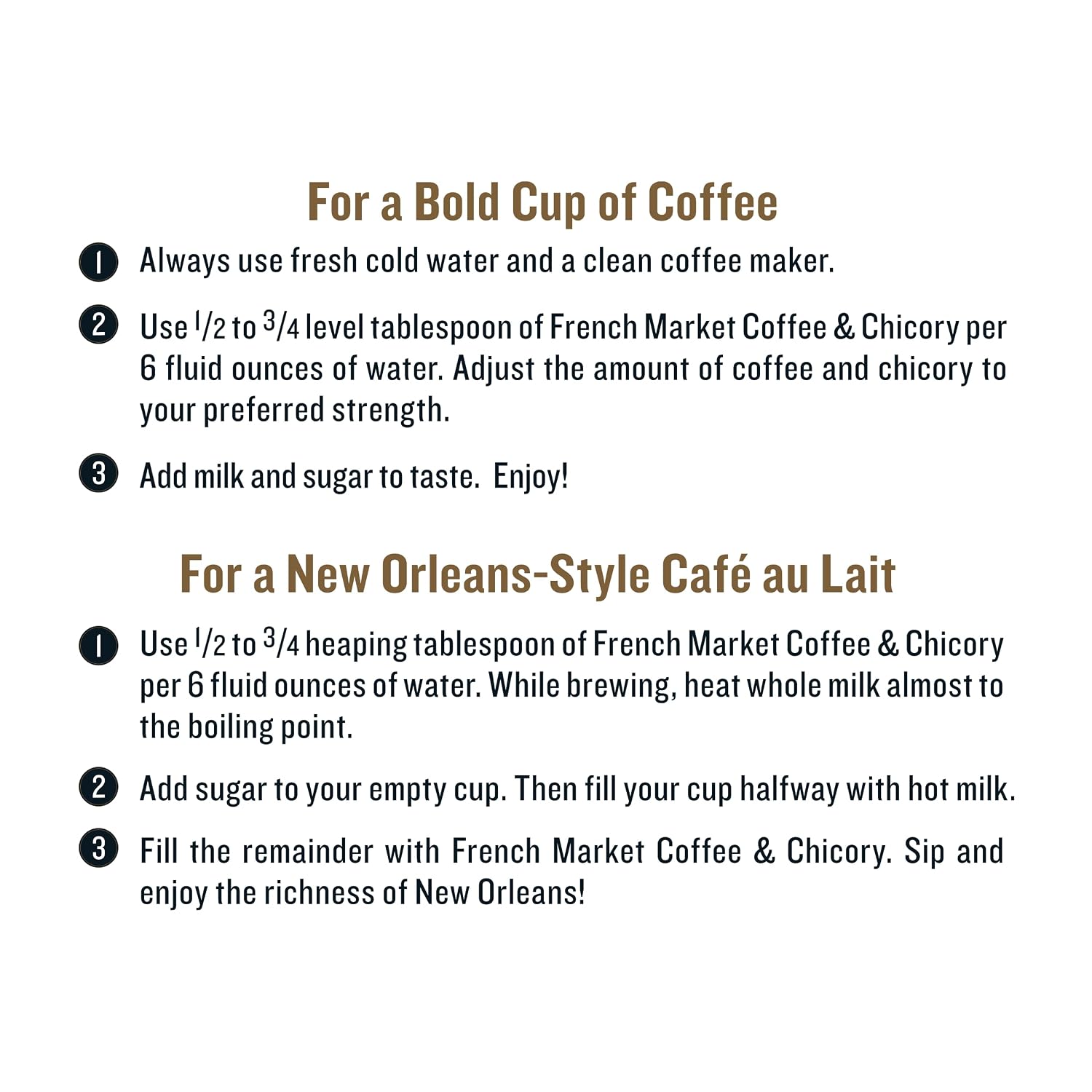 French Market Coffee & Chicory Dark Roast Ground Coffee, 12oz Can (Pack of 6)