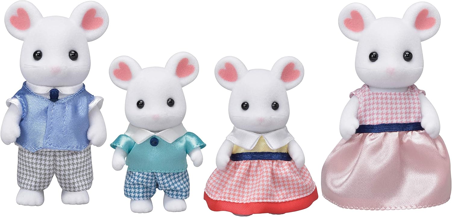 Calico Critters Pickleweeds Hedgehog Family - Set of 4 Collectible Doll Figures for Children Ages 3+