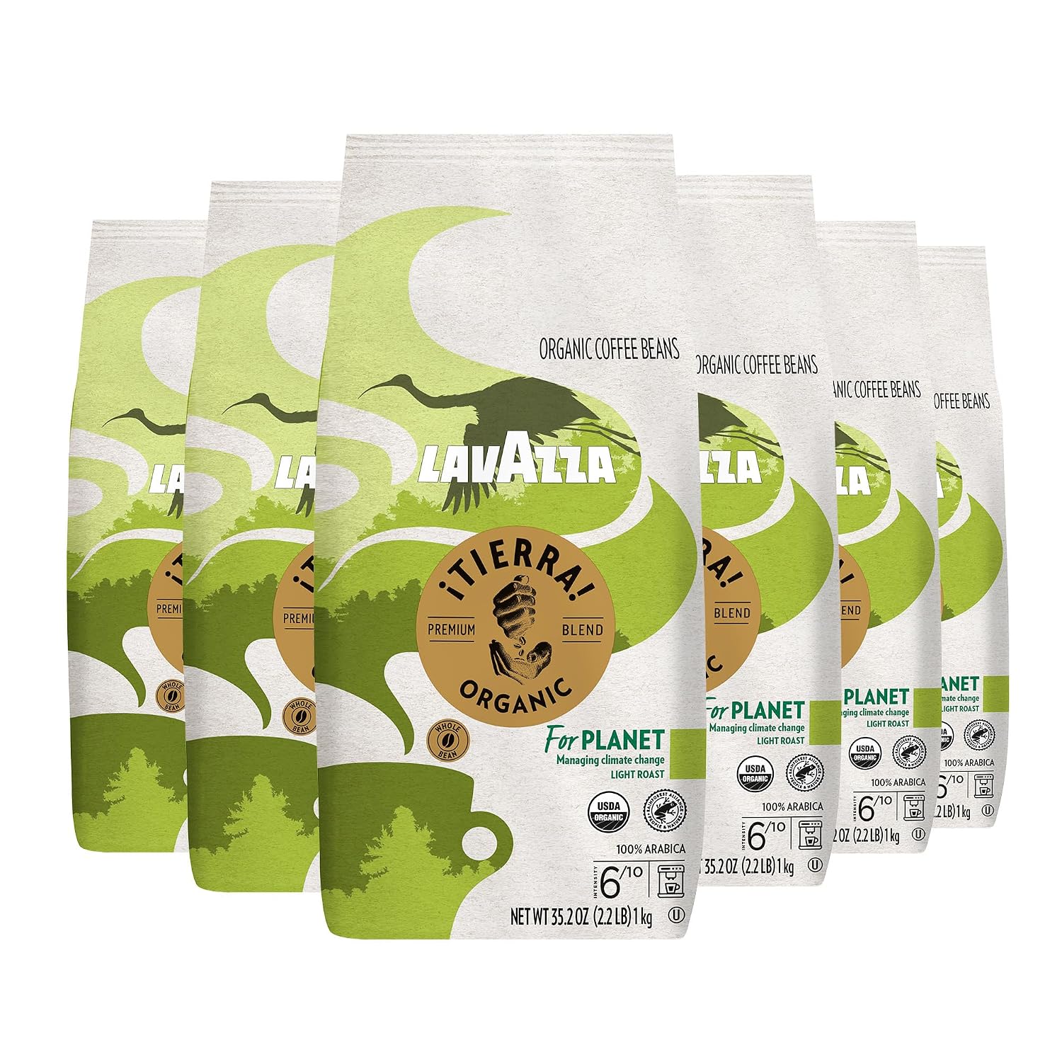 Lavazza Super Crema Whole Bean Coffee, Medium Espresso Roast, Arabica and Robusta Blend, 2.2 lb Bag, Package May Vary (Pack of 1)