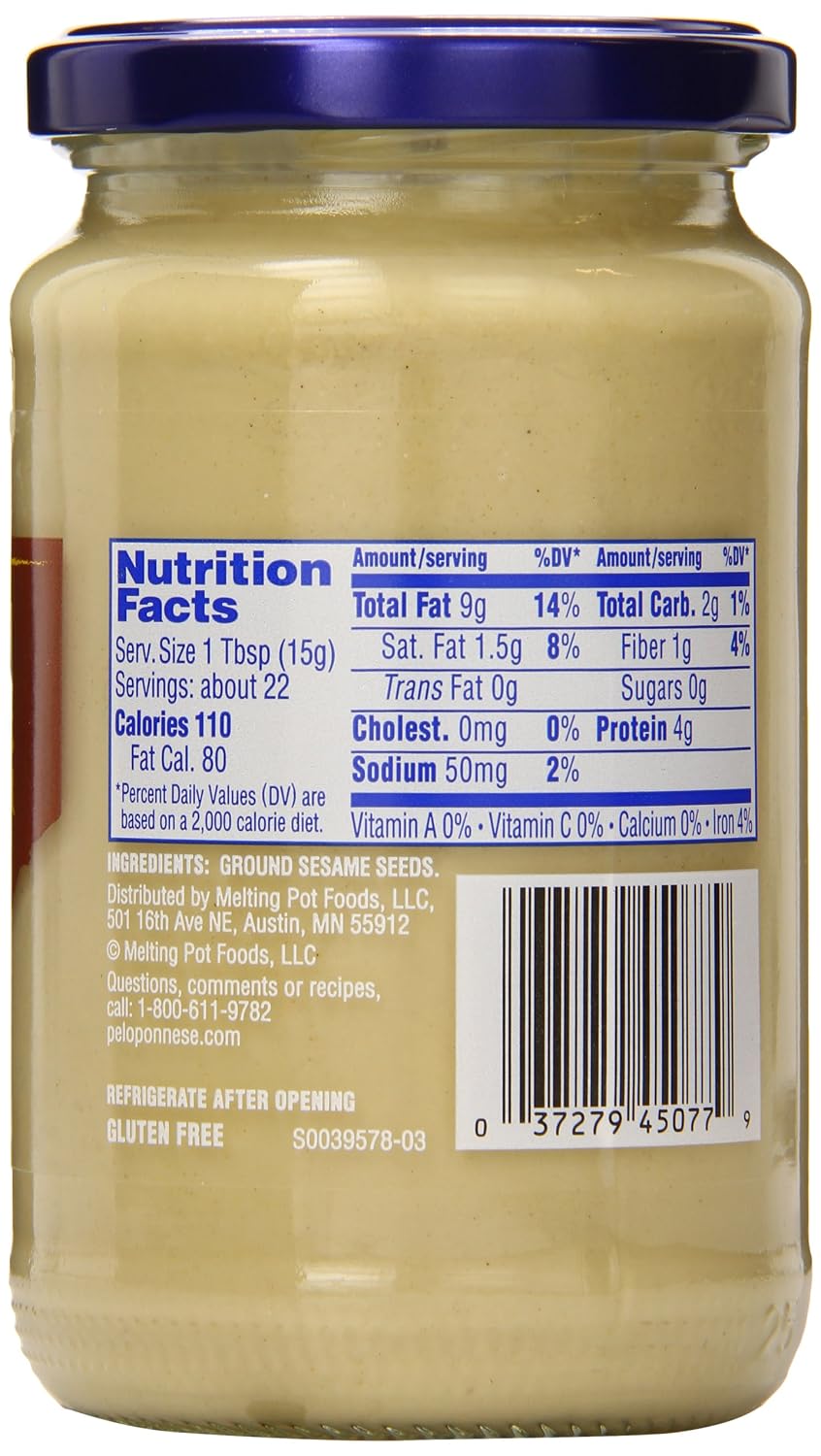 Peloponnese TAHINI 11.5 Ounce