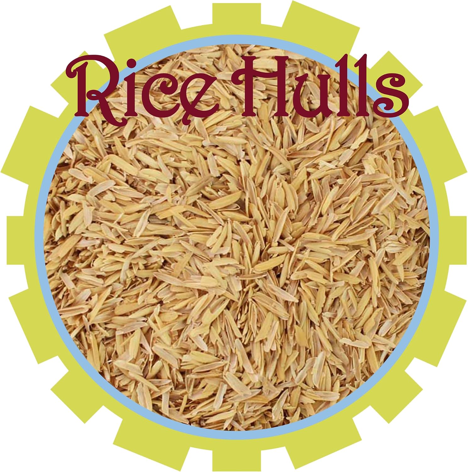 Organic Mechanics Pure Rice Hulls, 2 Cu Ft - Sustainable Alternative to Perlite - Enhances Drainage, Porosity and Air Space - Eco-Friendly