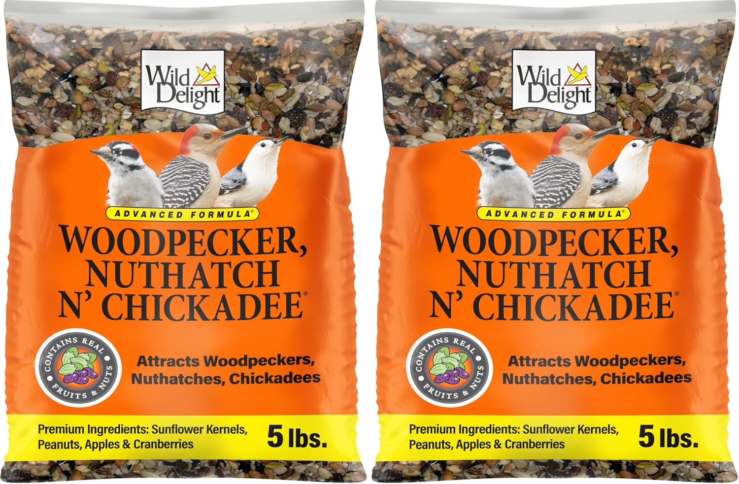 Wild Delight Deck, Porch N' Patio No Waste Bird Food, 5 lb, (374050)