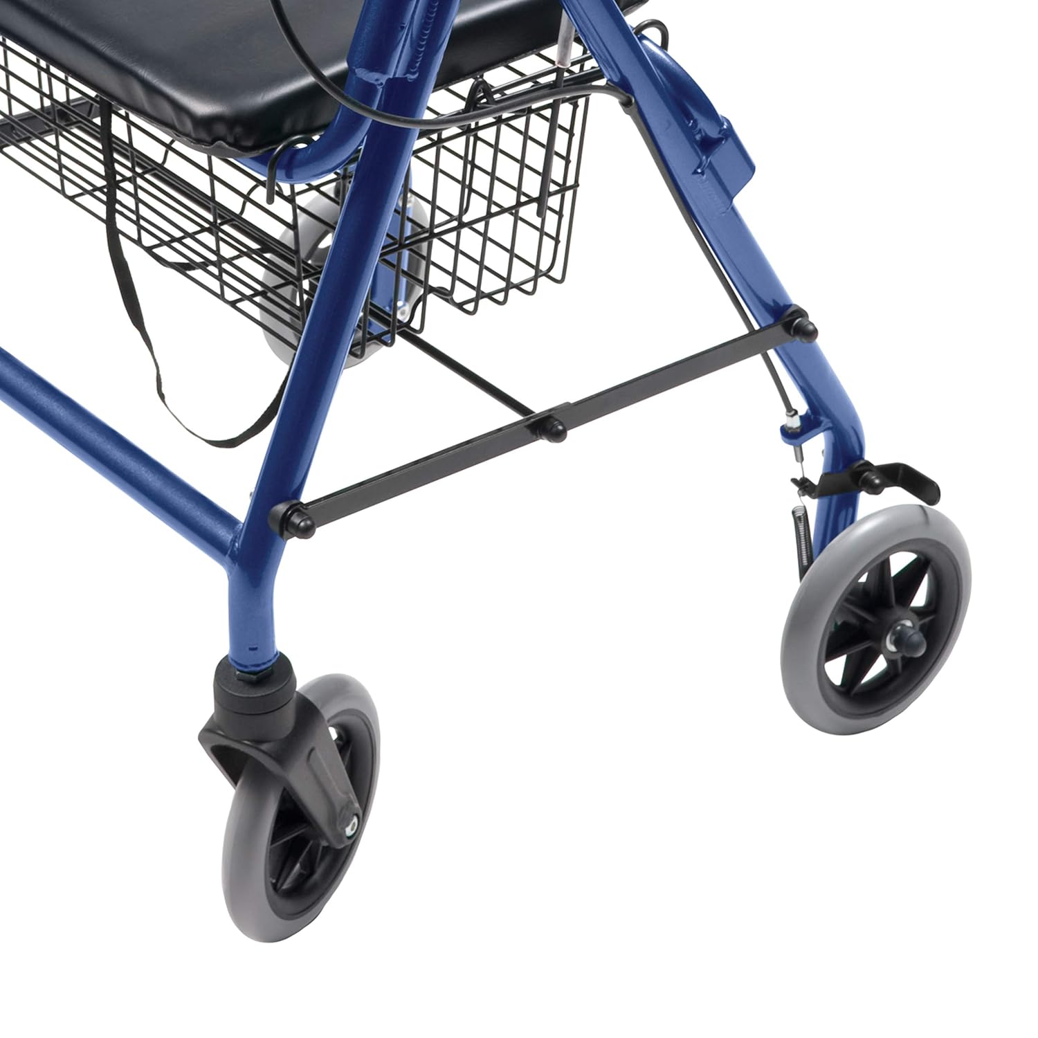 Lumex Walkabout Lite Hemi Rollator, Short & Lightweight Walker, Low 20" Seat, Burgundy
