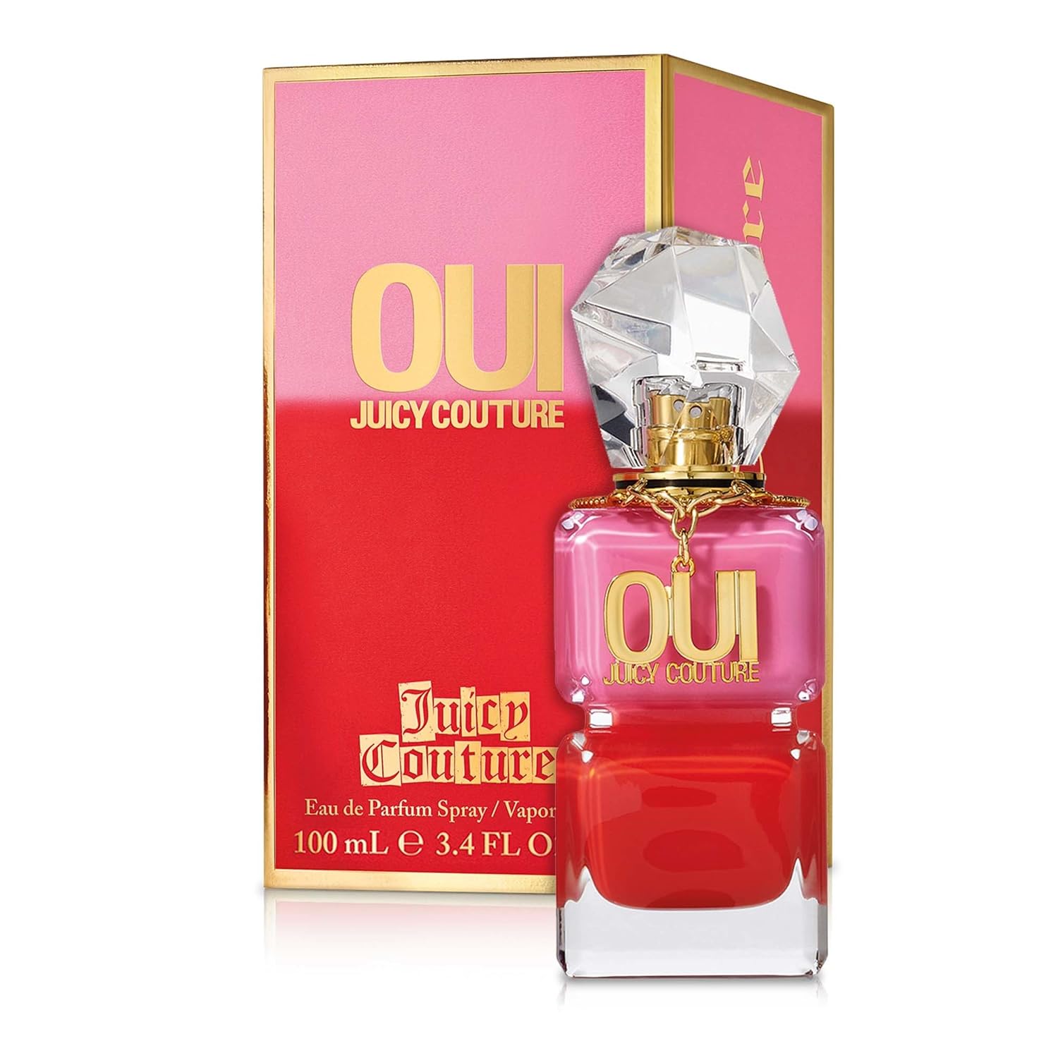 Juicy Couture Oui Eau De Parfum, Women's Perfume with Notes of Watermelon, Jasmine & Techno Woods - Fruity & Floral Perfume for Women