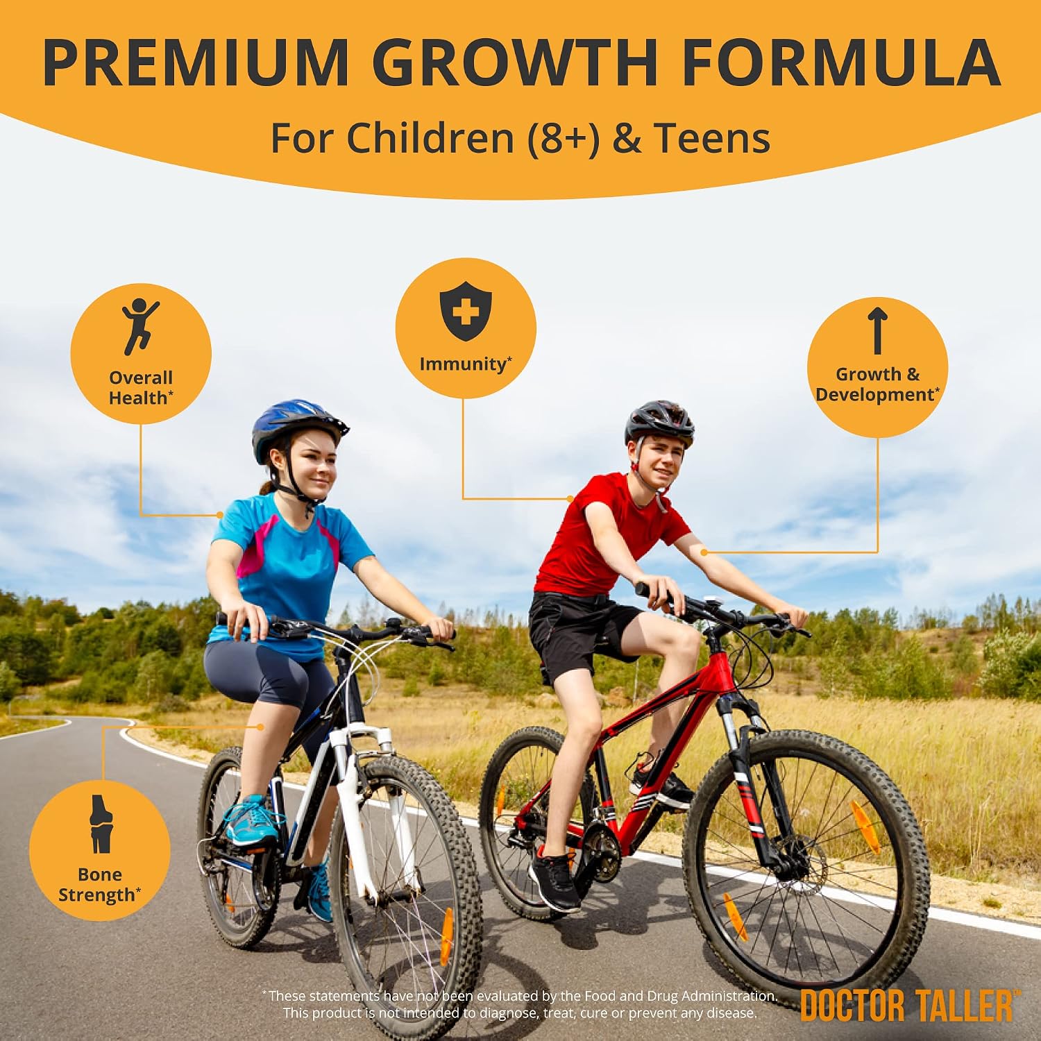 NuBest Doctor Taller - Height Growth Formula - Supports Height Growth and Immunity - Keto with Calcium, Vitamin D3, Vitamin K2