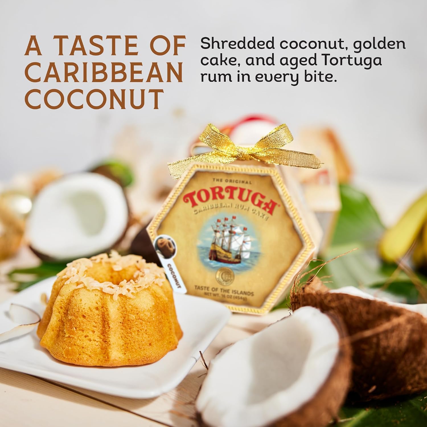 TORTUGA Provenance Rum Cake Variety Pack – 4 oz. - 6 Pack - The Perfect Premium Gourmet Gift for Stocking Stuffers, Gift Baskets