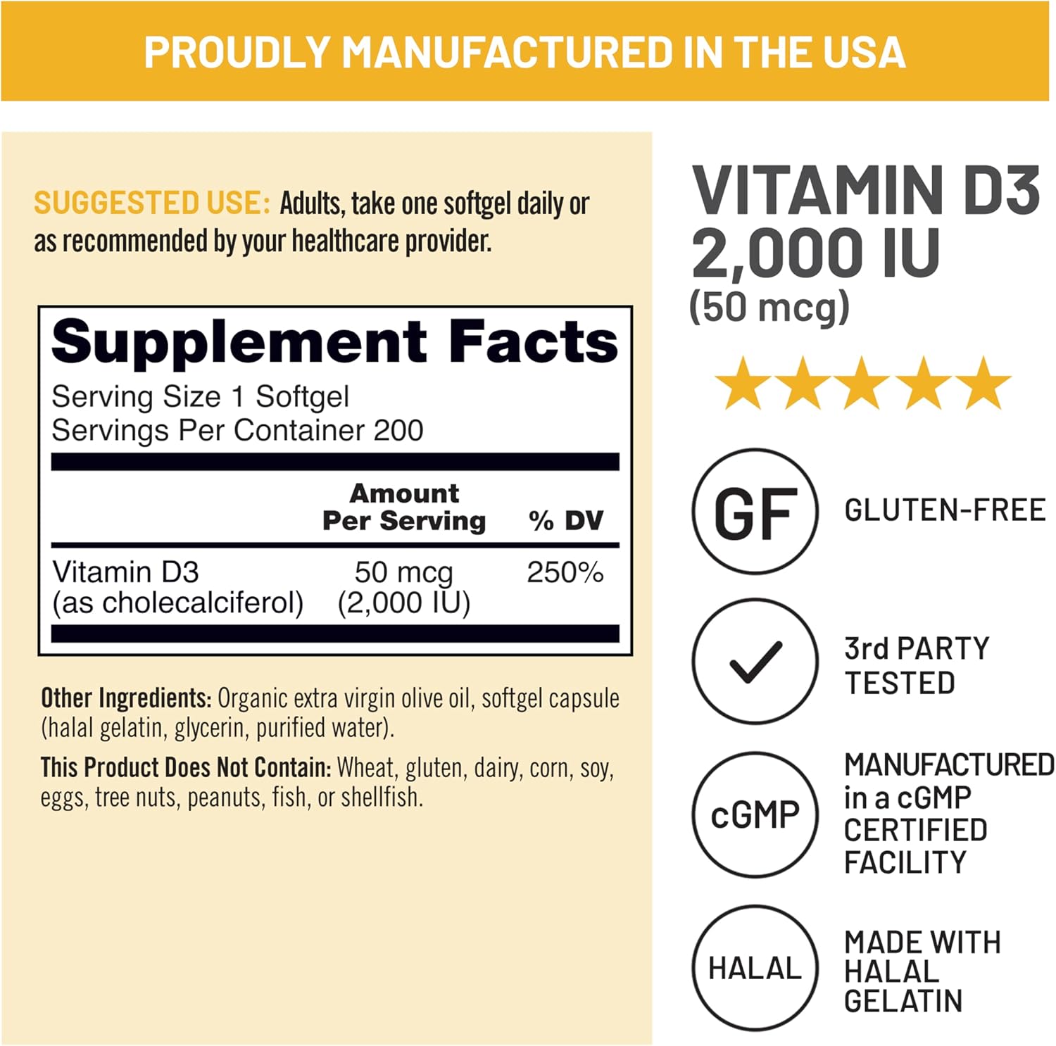 NatureWise Vitamin D3 5000IU Supplement, Immune Support, 360 Mini Softgels
