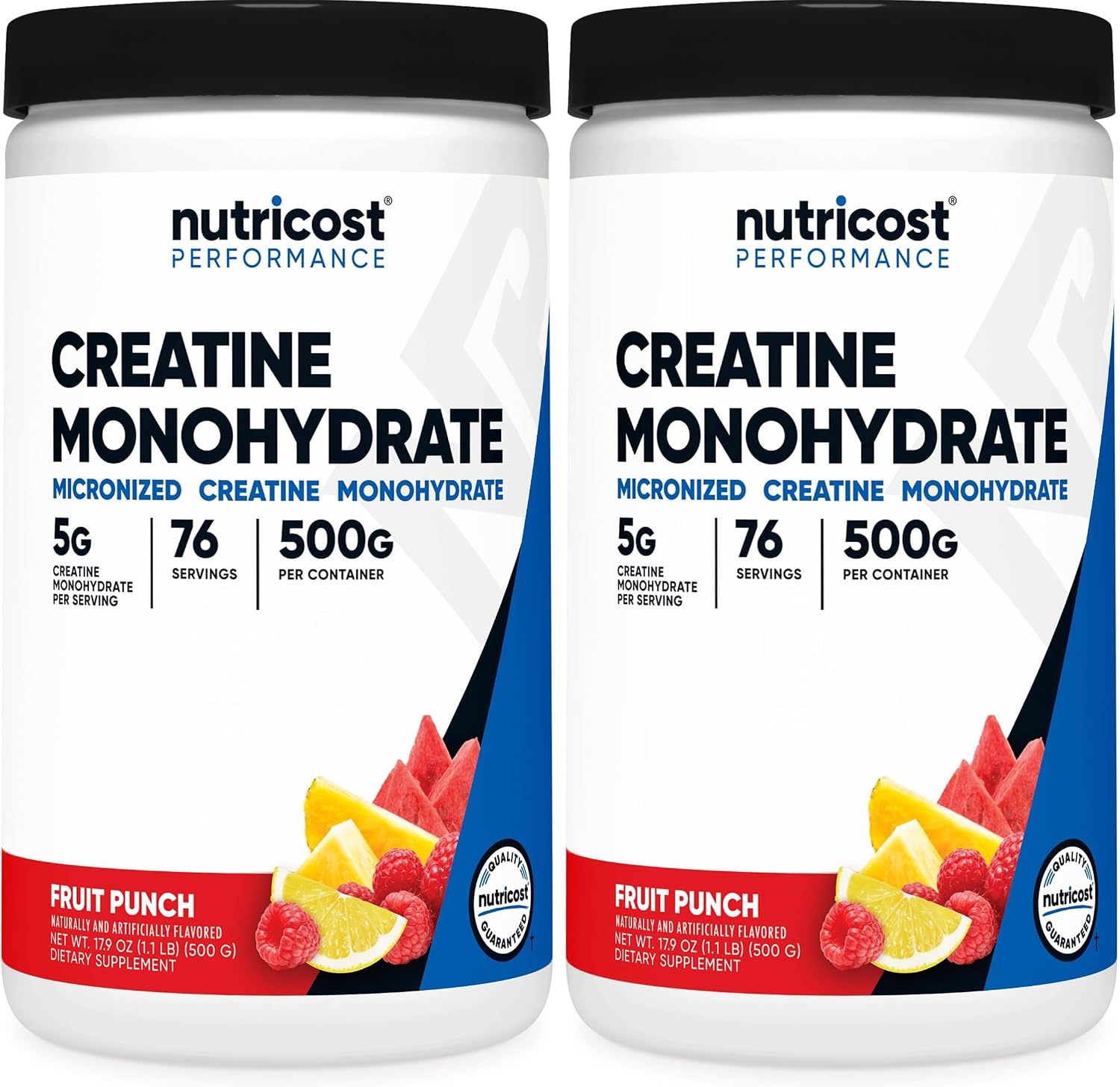 Nutricost Creatine Monohydrate Micronized Powder 500G, 100 Servings | 5000mg Per Serving (5g), 17.9 Oz