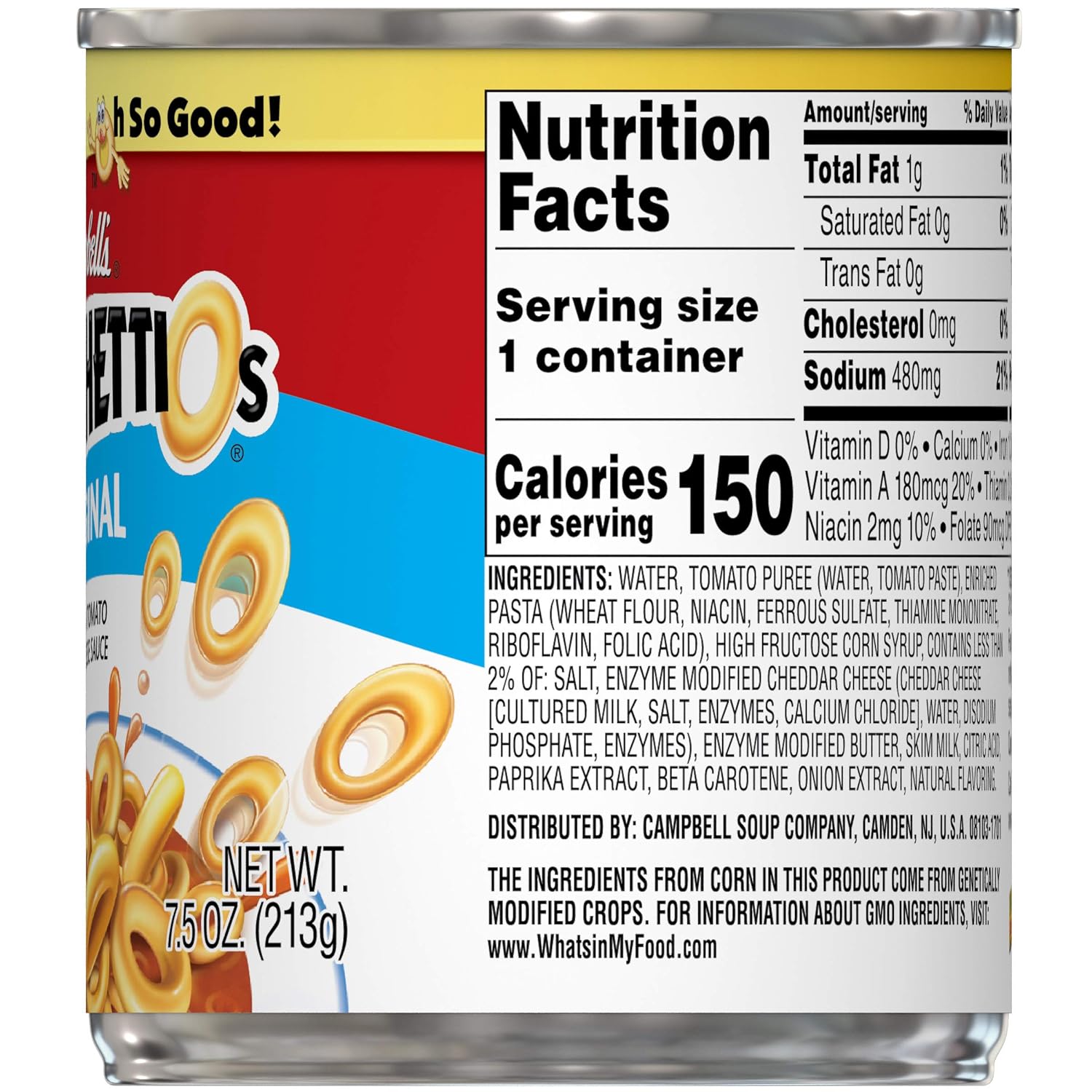 SpaghettiOs Original Canned Pasta, 15.8 oz Can