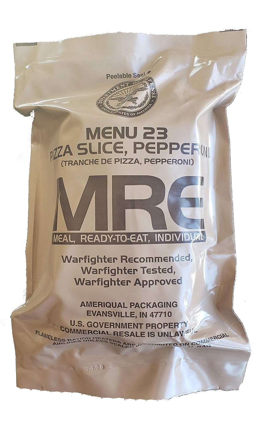 Pepperoni Pizza MRE Meal 23 - Genuine Military Surplus 2021+